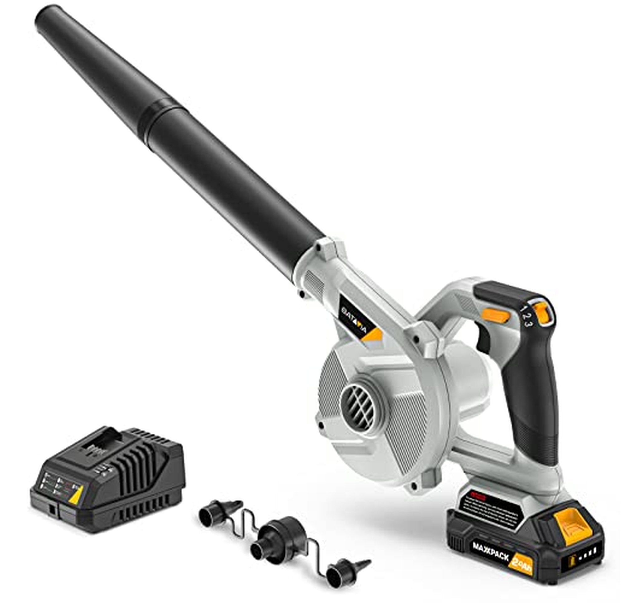 20V Cordless Leaf Blower with Battery and Charger
