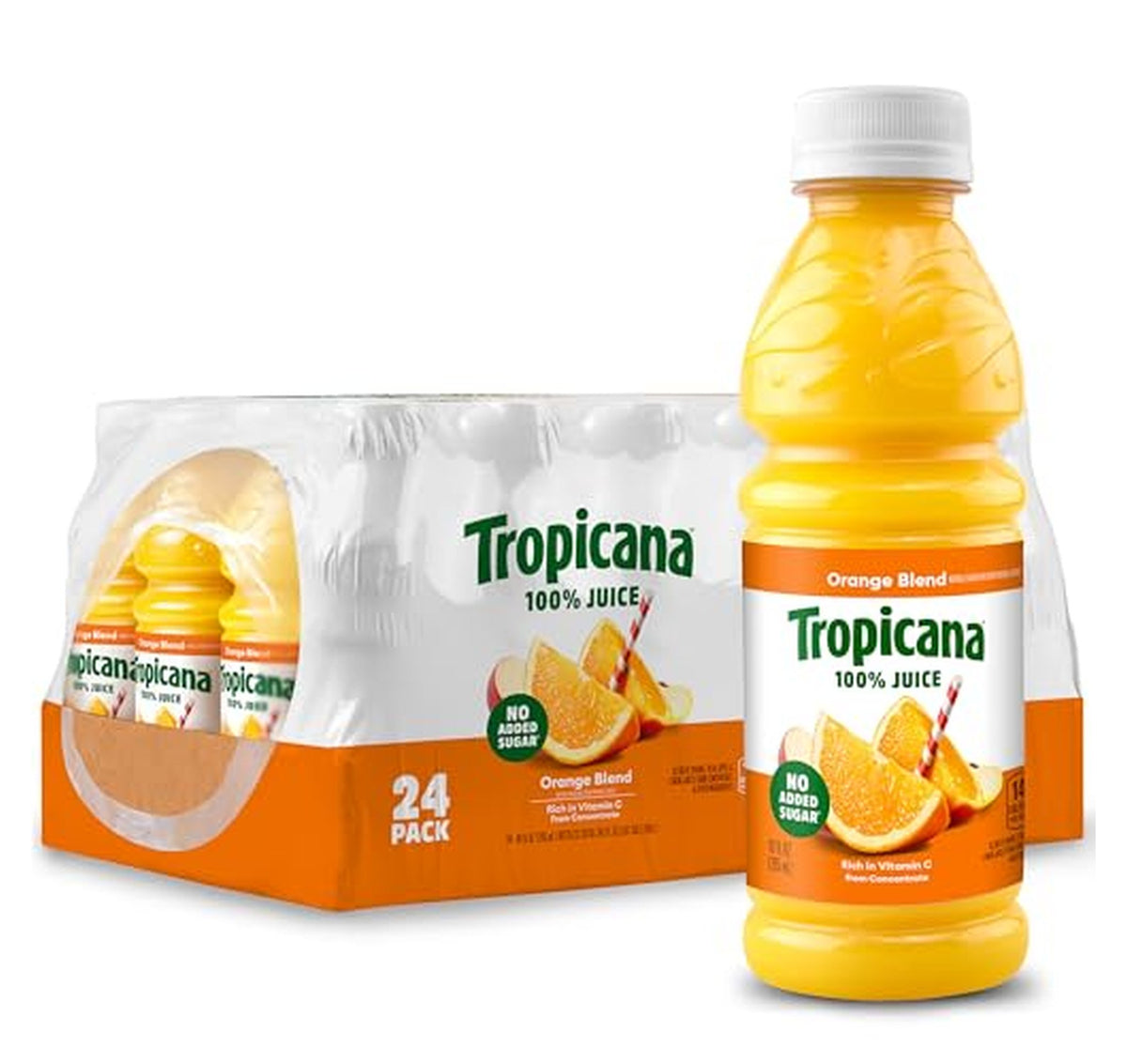 24 Pack Tropicana 100% Orange Juice 10 fl oz