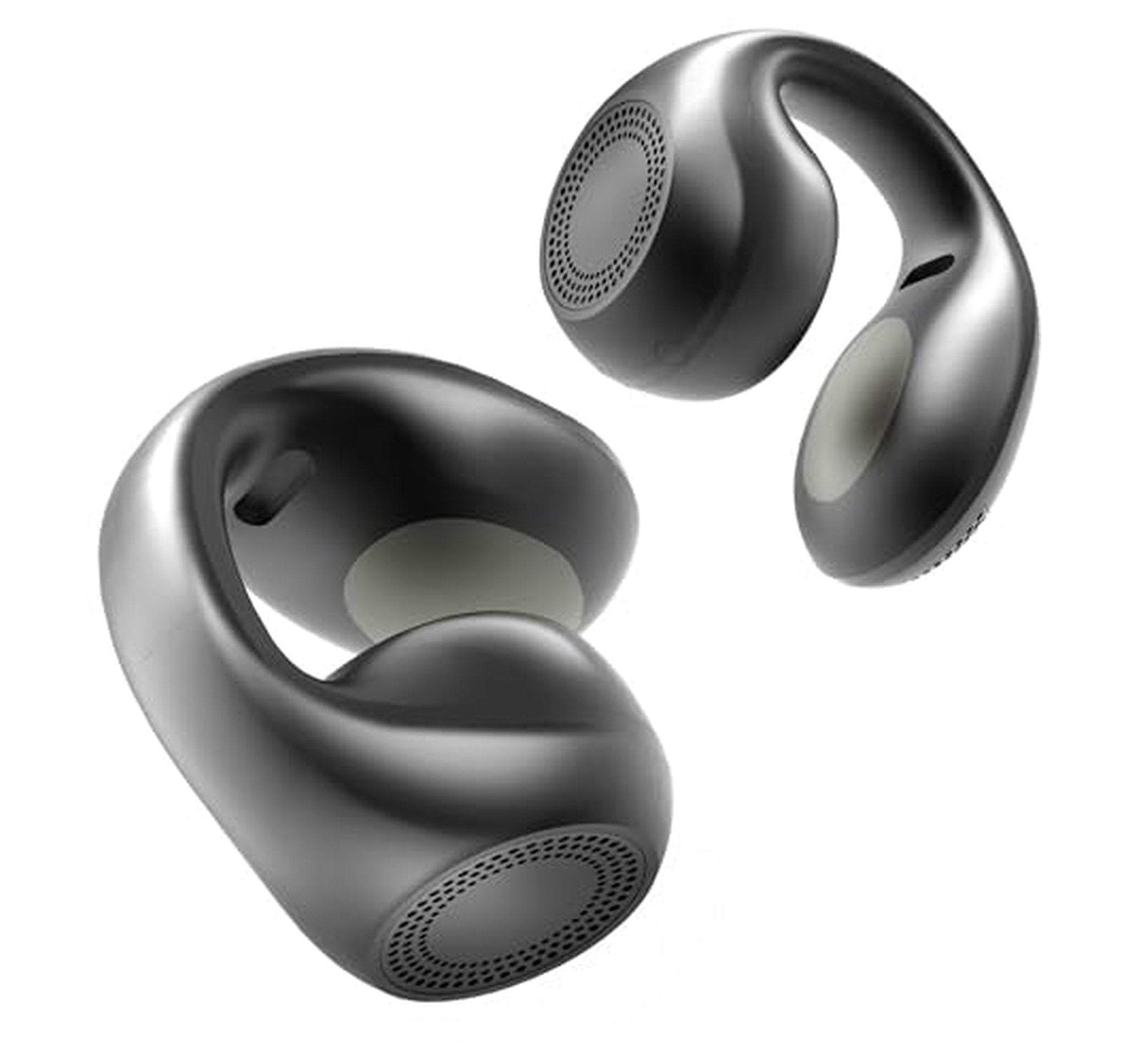 Open-Ear Wireless Clip-On Earbuds with Microphone
