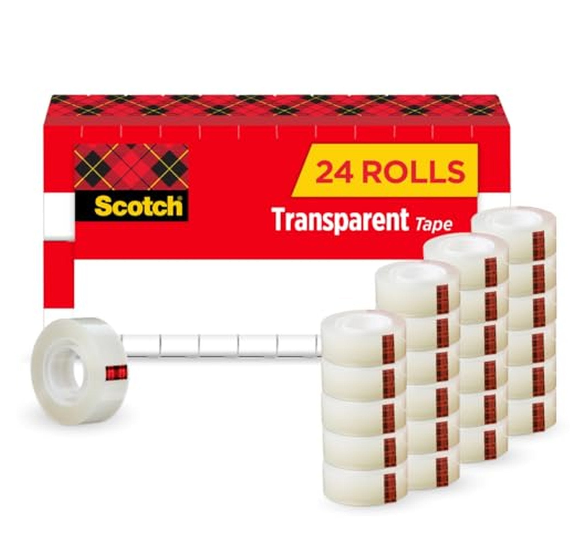 24 Pack Scotch Transparent Tape Refill Rolls