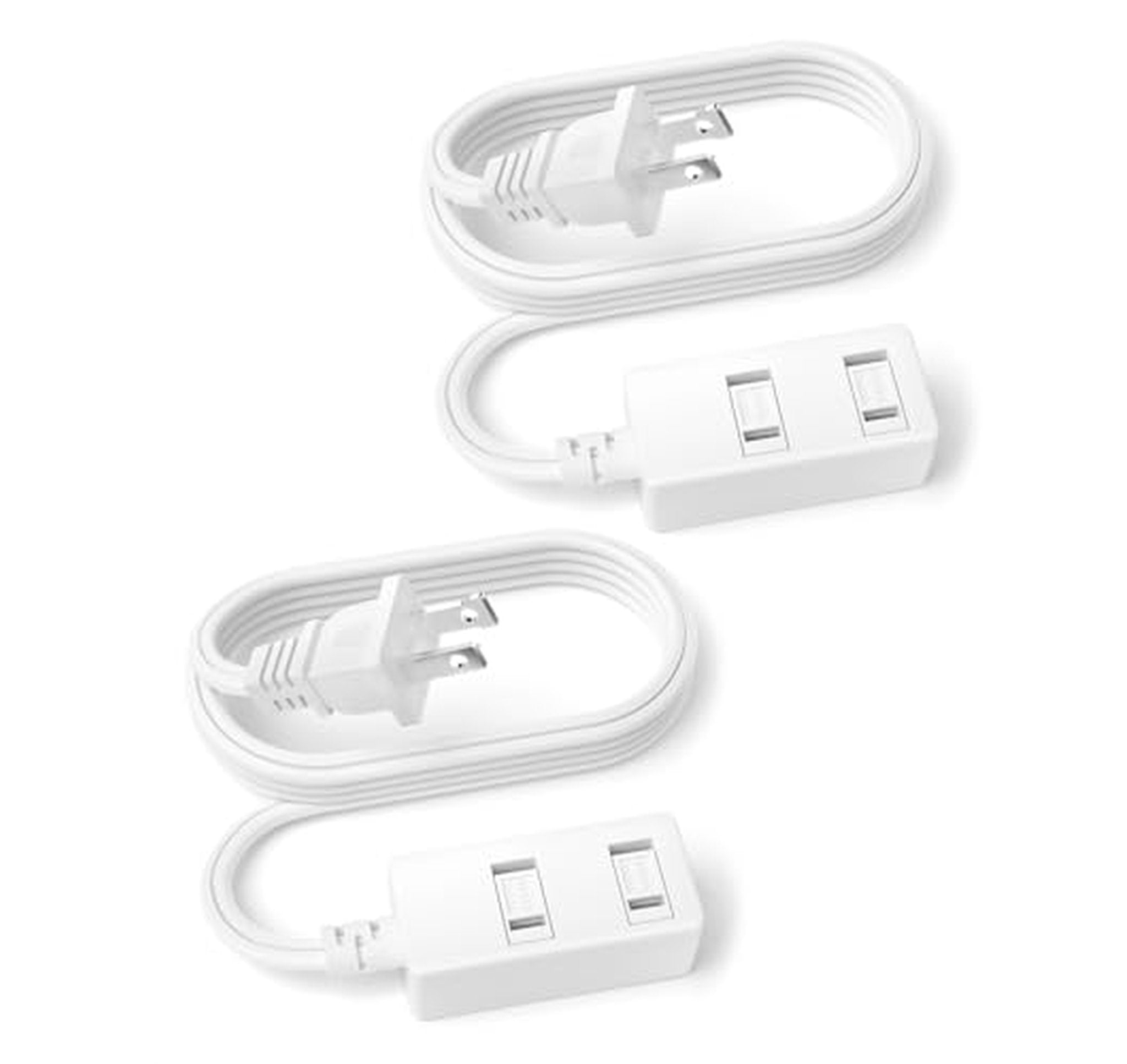 2 Pack Indoor Extension Cord Power Strip 6 Ft
