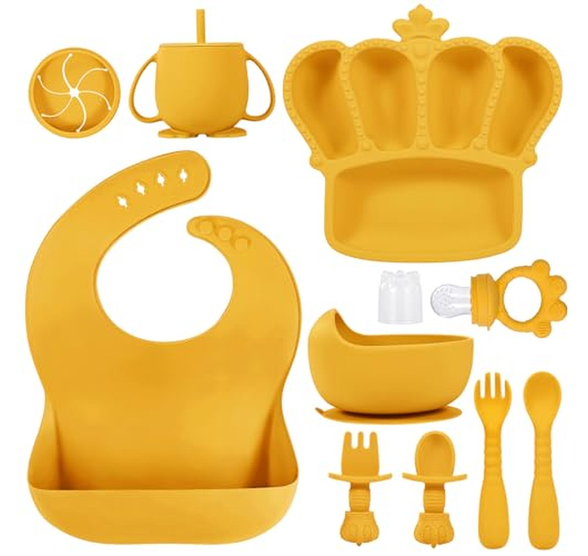 10 Piece Silicone Baby Feeding Weaning Set