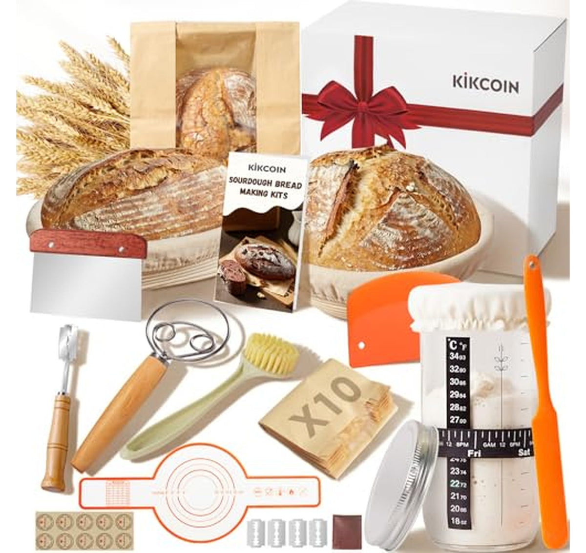Sourdough Bread Proofing Basket Starter Kit