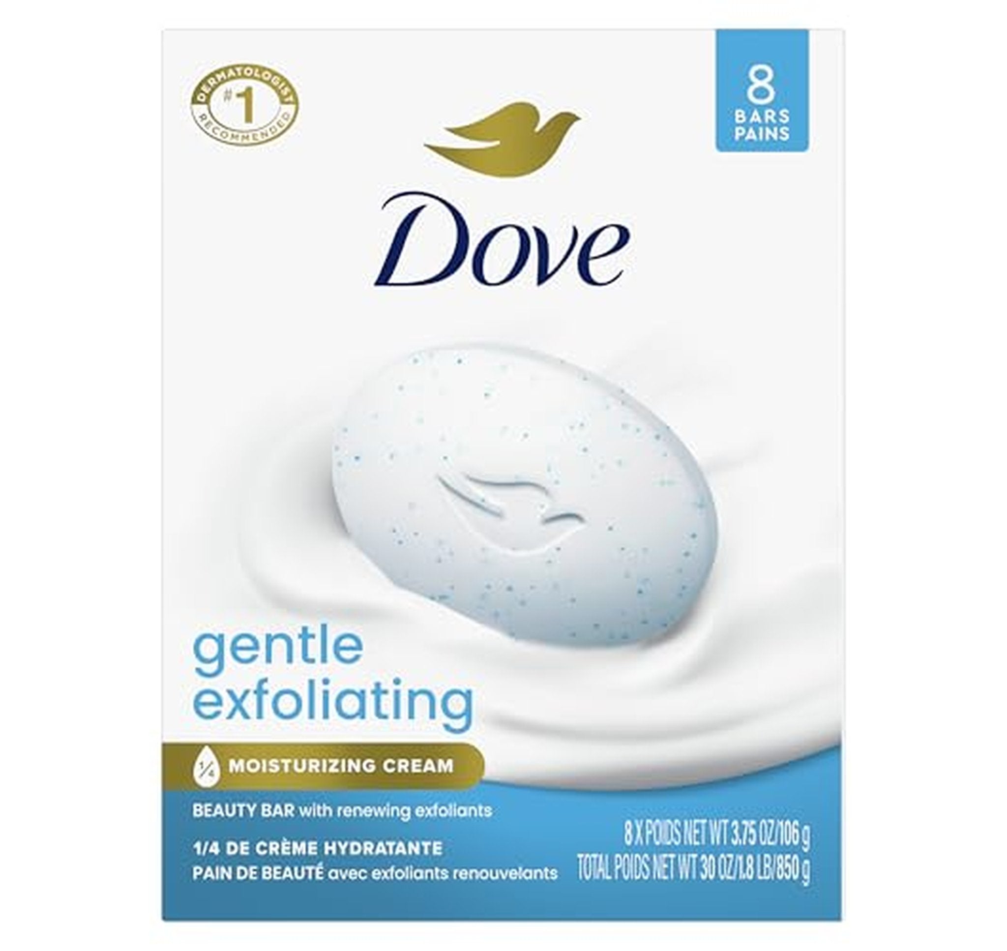 24 Pack Dove Gentle Exfoliating Beauty Bar Soap