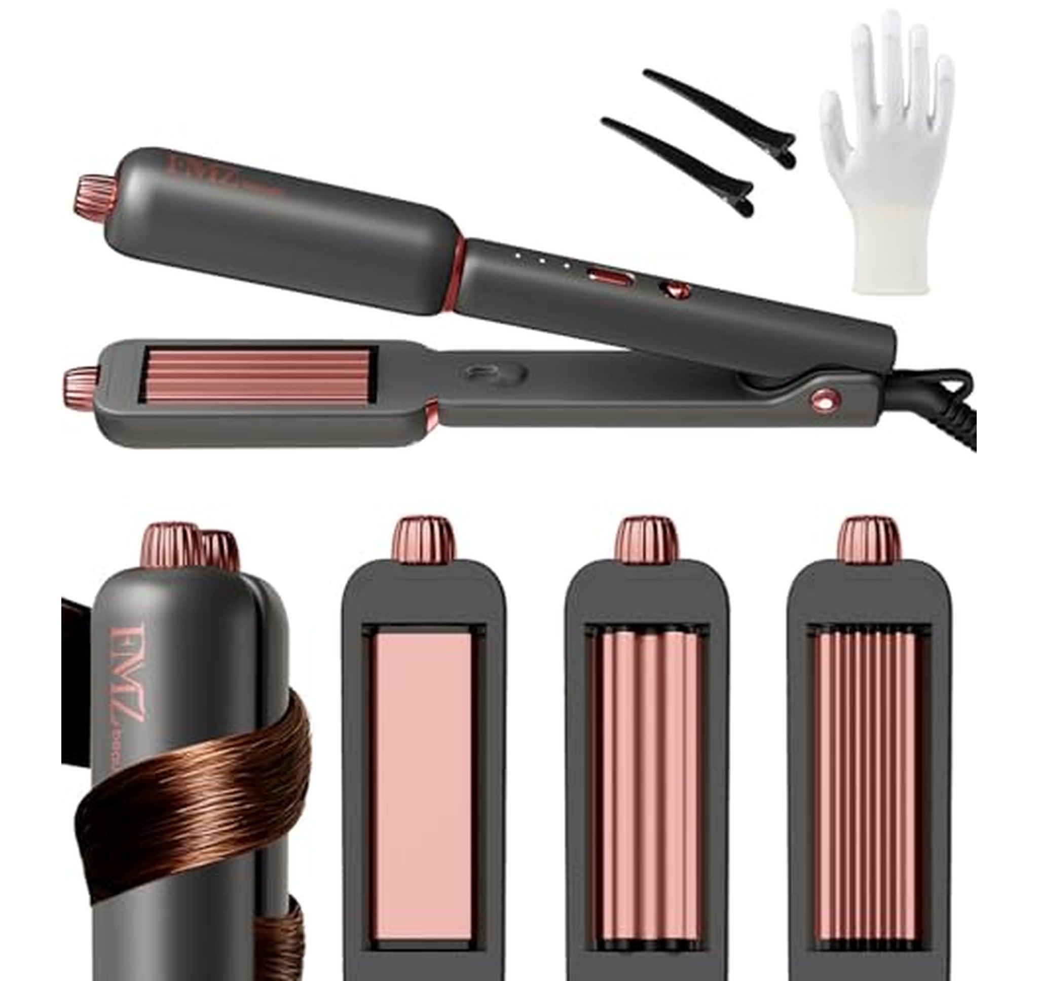 4 in 1 Hair Straightener Curler Crimper Styler