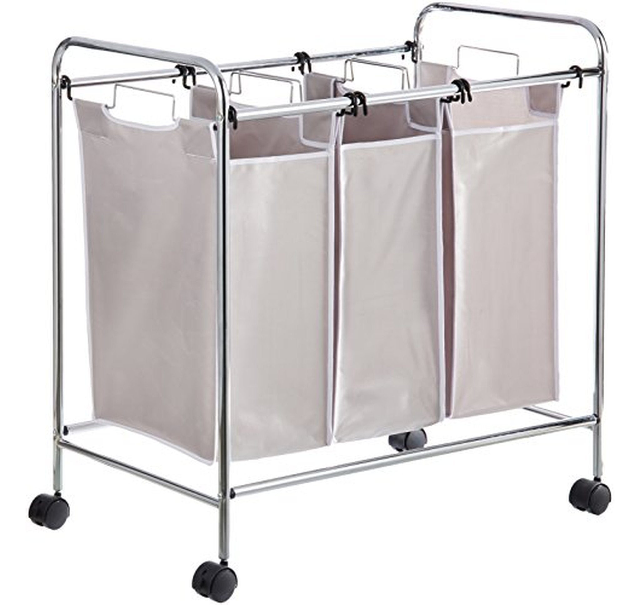 Amazon Basics 3-Bag Rolling Laundry Sorter Organizer