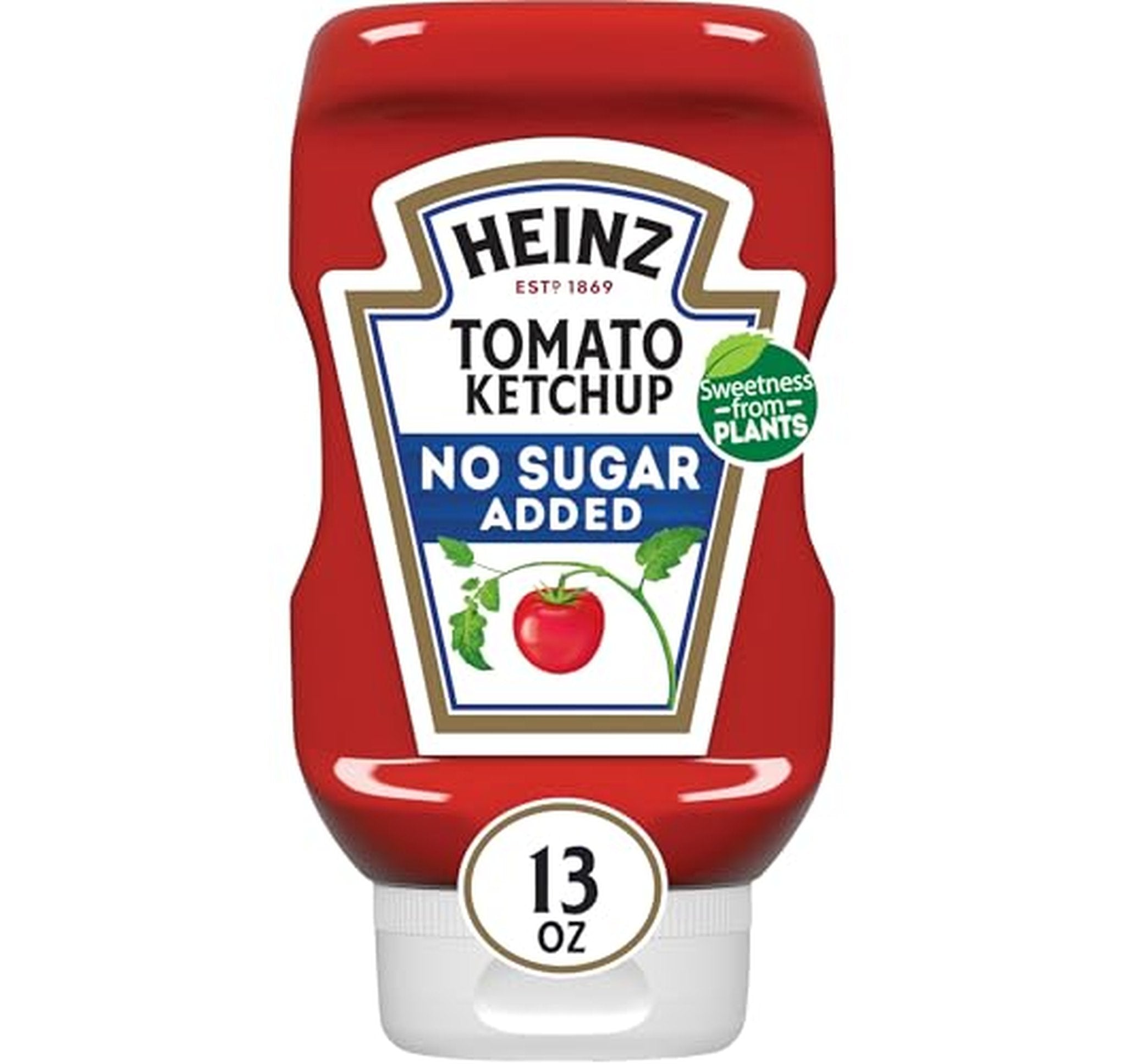 HEINZ No Sugar Added Tomato Ketchup 13 oz Bottle
