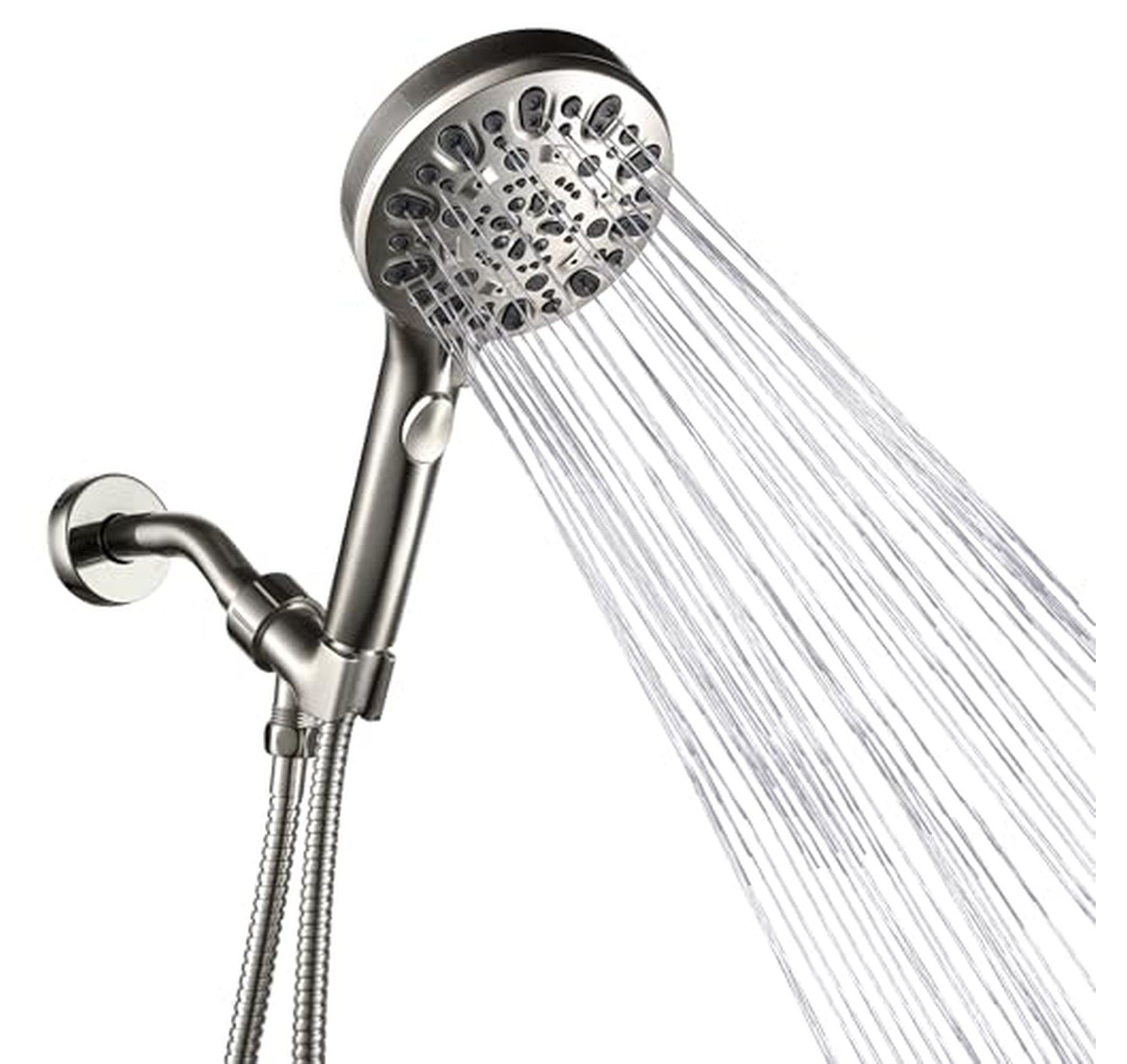 7-Setting Handheld Shower Head with On/Off Switch