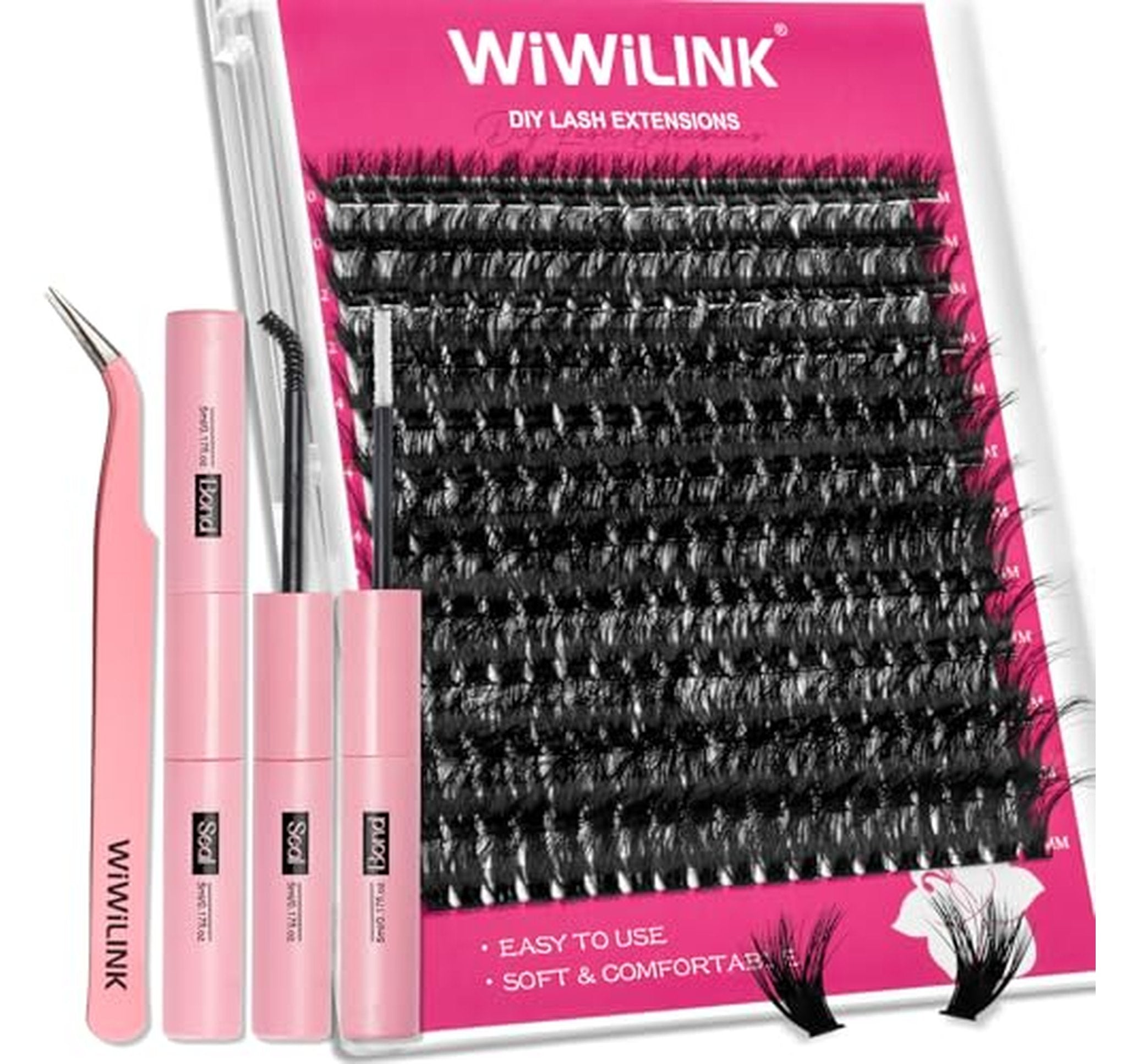 DIY Lash Cluster Extension Kit with Bond Applicator