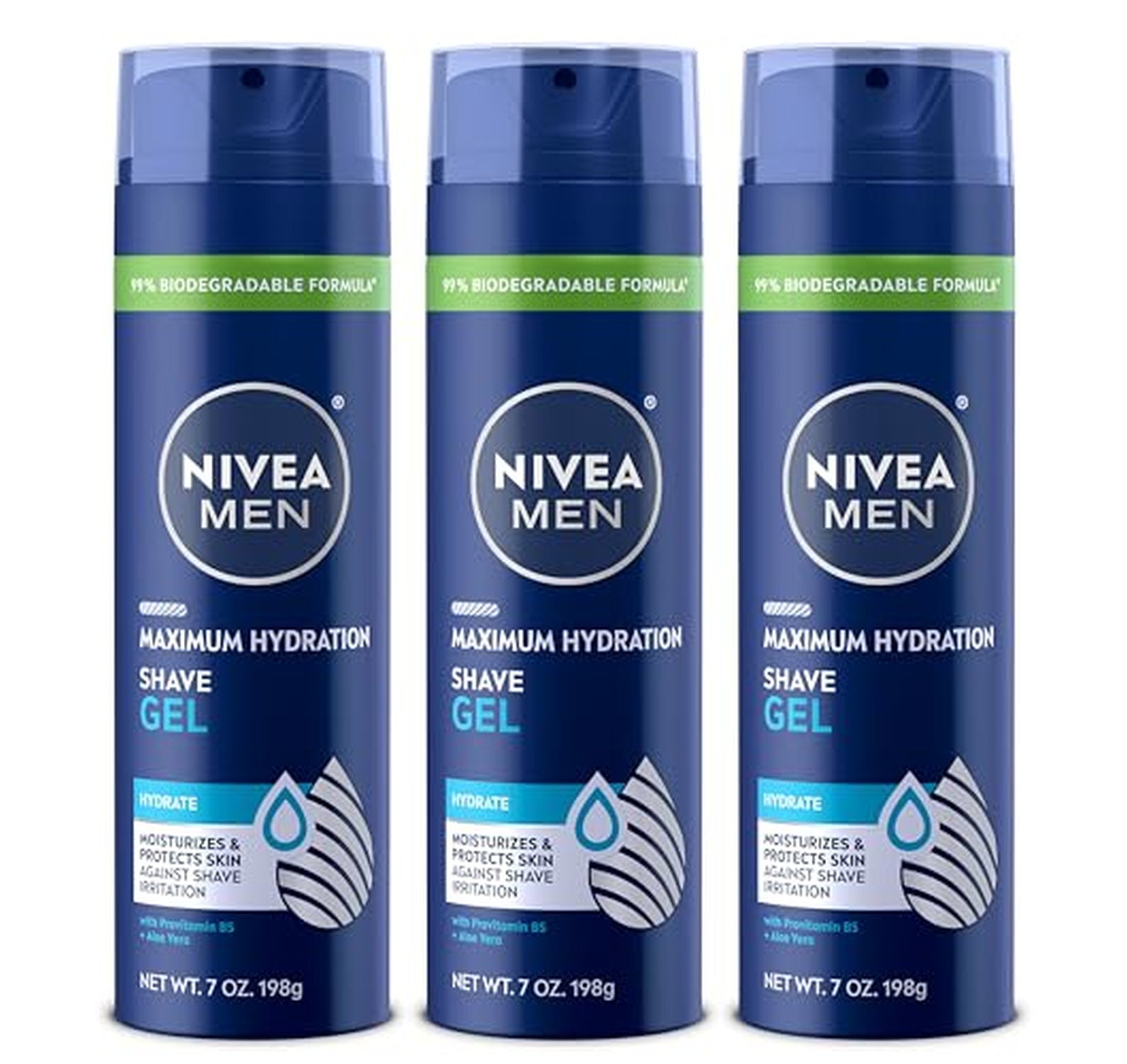 3 Pack NIVEA MEN Maximum Hydration Shave Gel