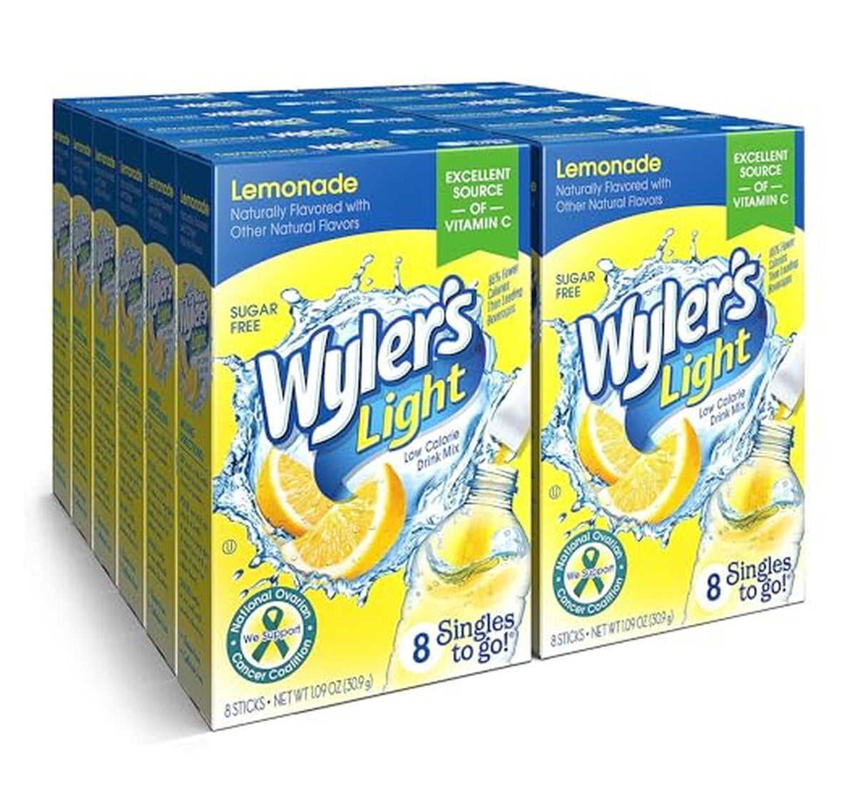 12 Pack Wyler's Light Lemonade Drink Mix Packets