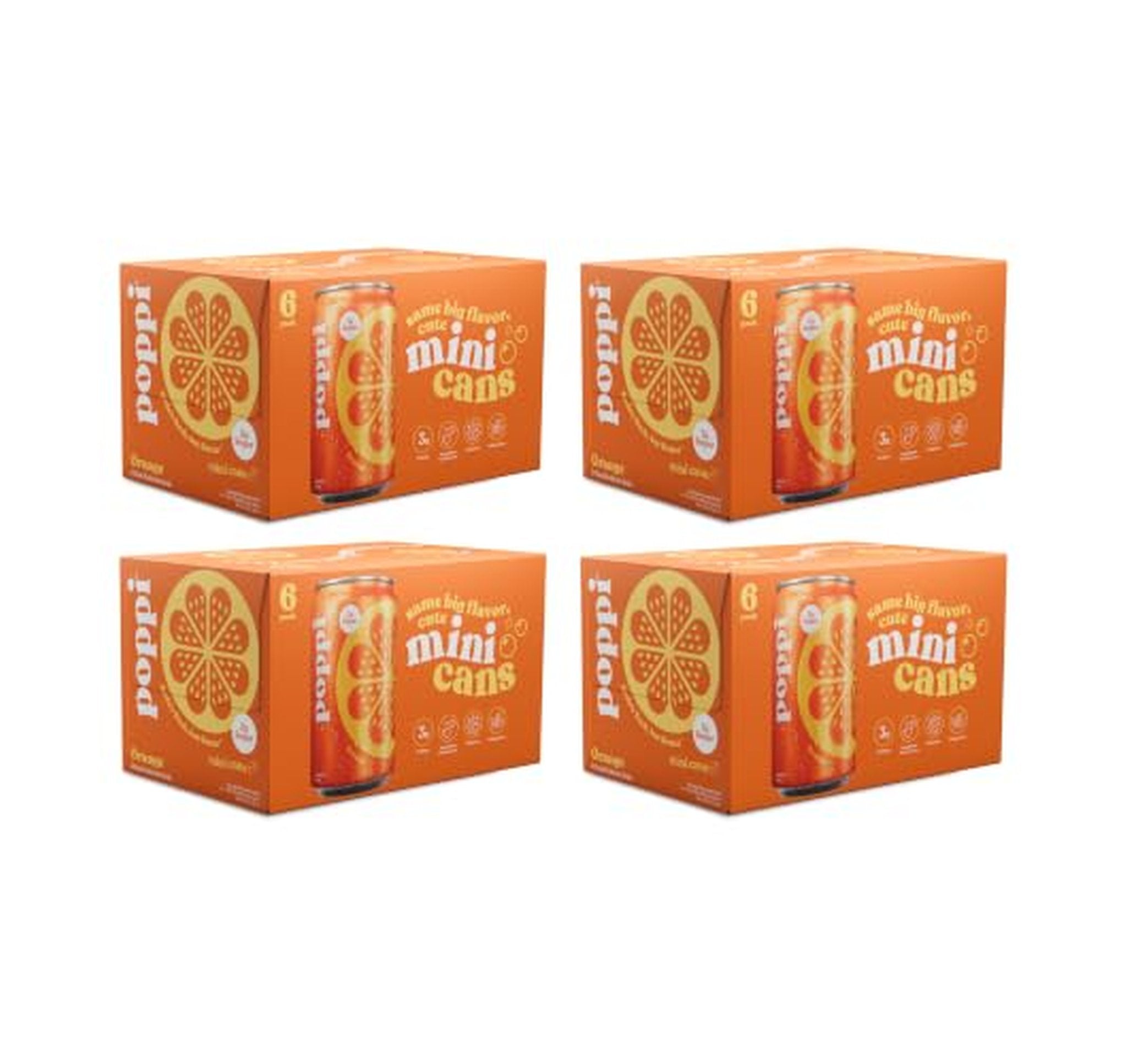 24 Pack Poppi Prebiotic Soda Cans 7.5 Fl Oz (OU)