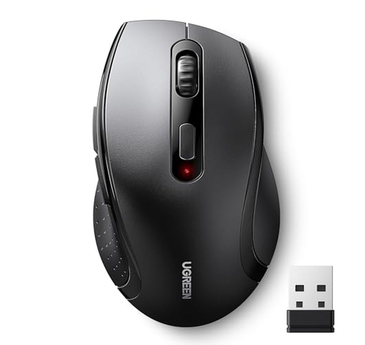 UGREEN 2.4GHz Wireless Ergonomic Mouse with USB Receiver