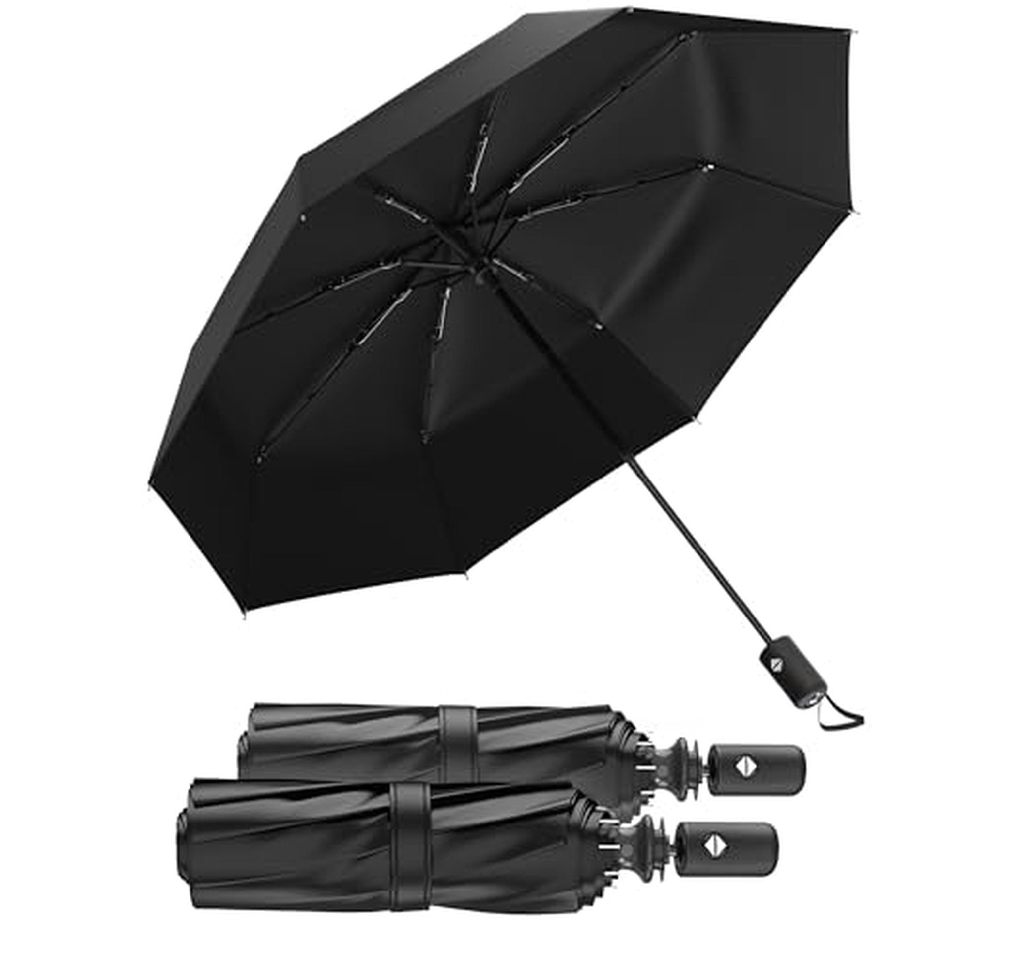 Windproof Compact Travel Umbrella with Auto Open Close
