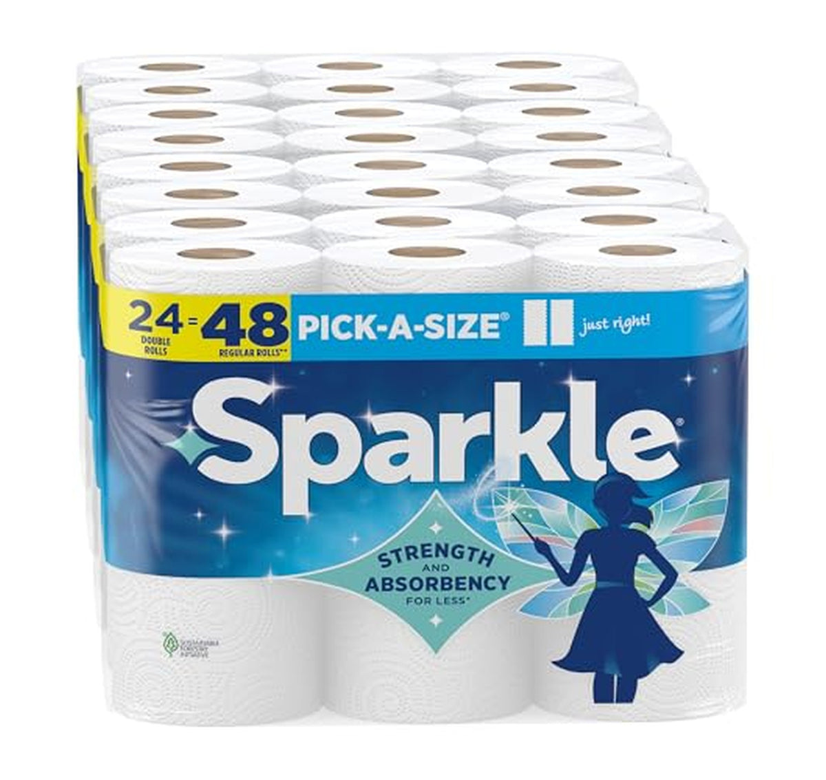 24 Pack Sparkle Pick-A-Size Paper Towels