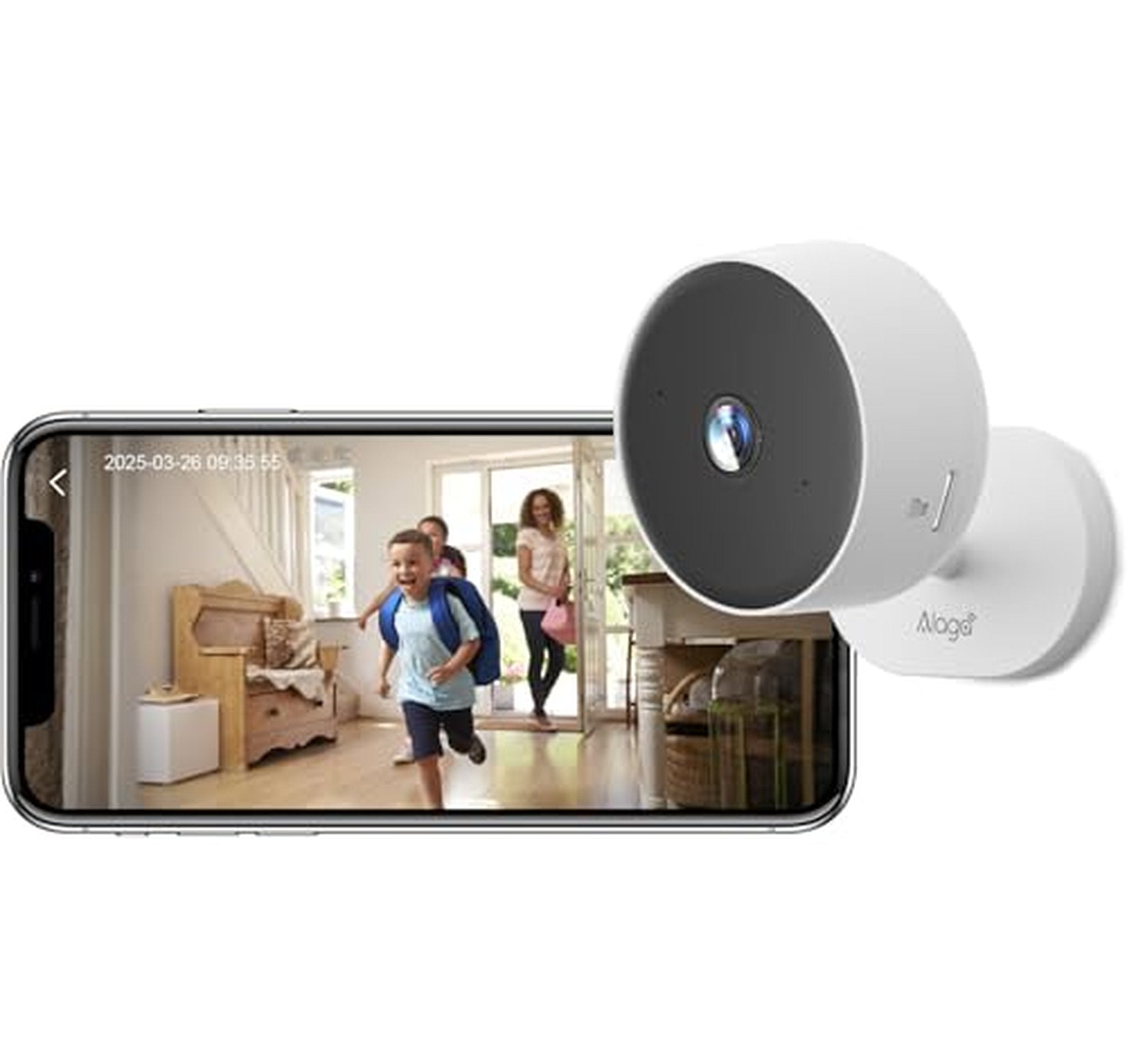 2K Indoor WiFi Security Camera with Night Vision