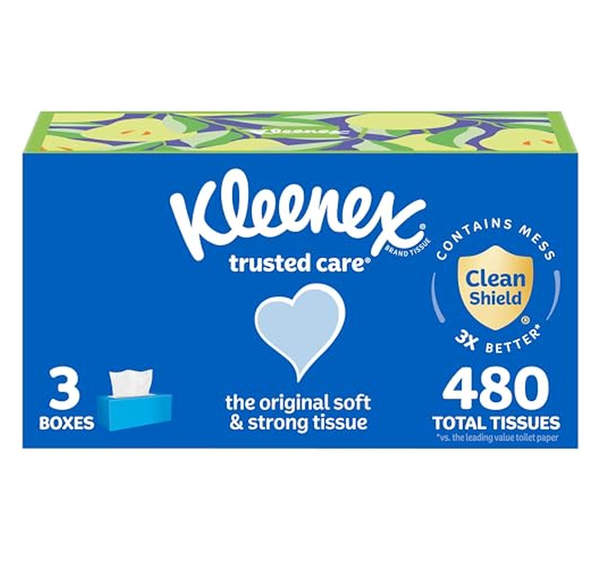 3 Pack Kleenex 2-Ply Facial Tissues 160 Count