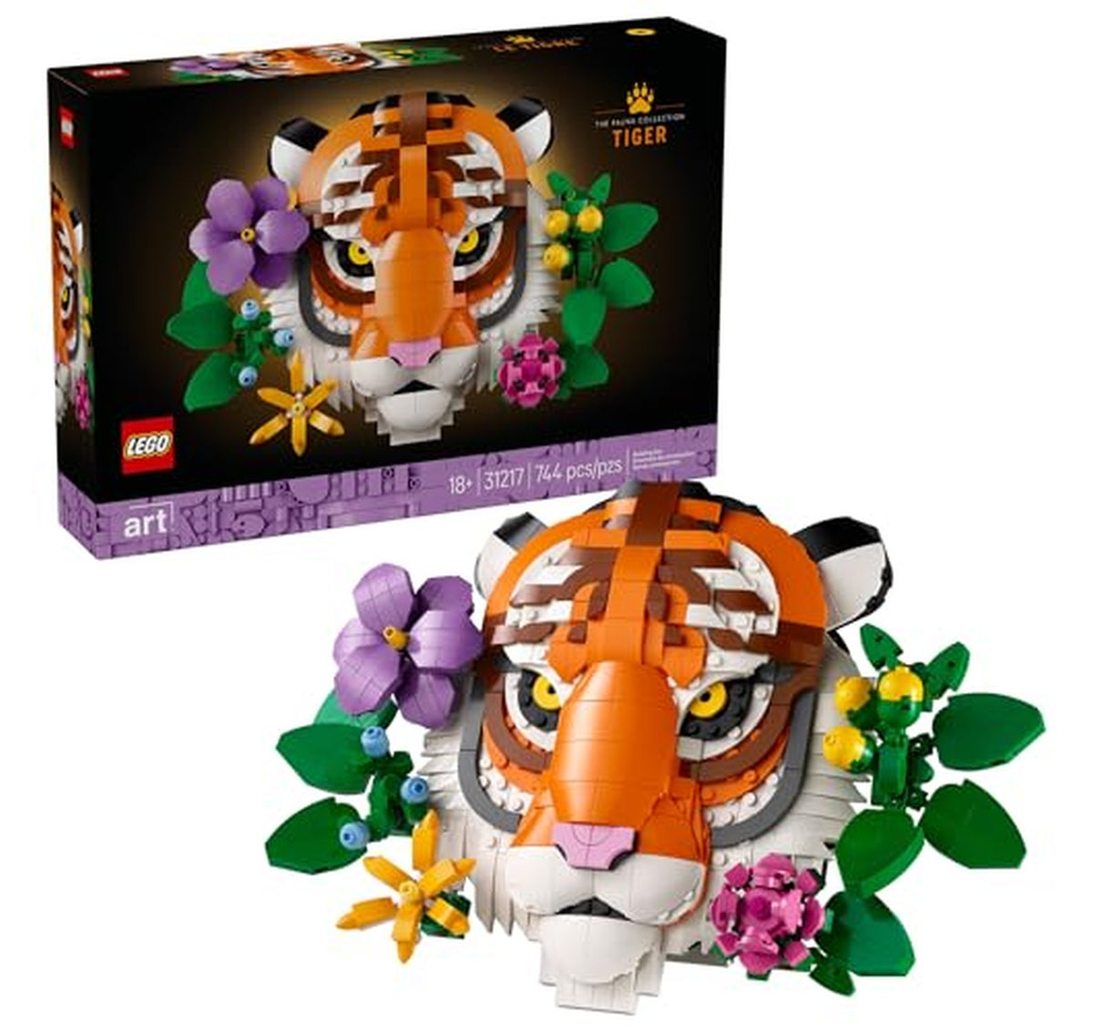 LEGO Art Fauna Collection Tiger Adult Building Set