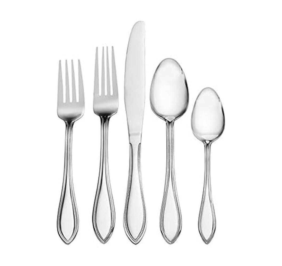 Pfaltzgraff American Bead 20-Piece Stainless Steel Flatware Set