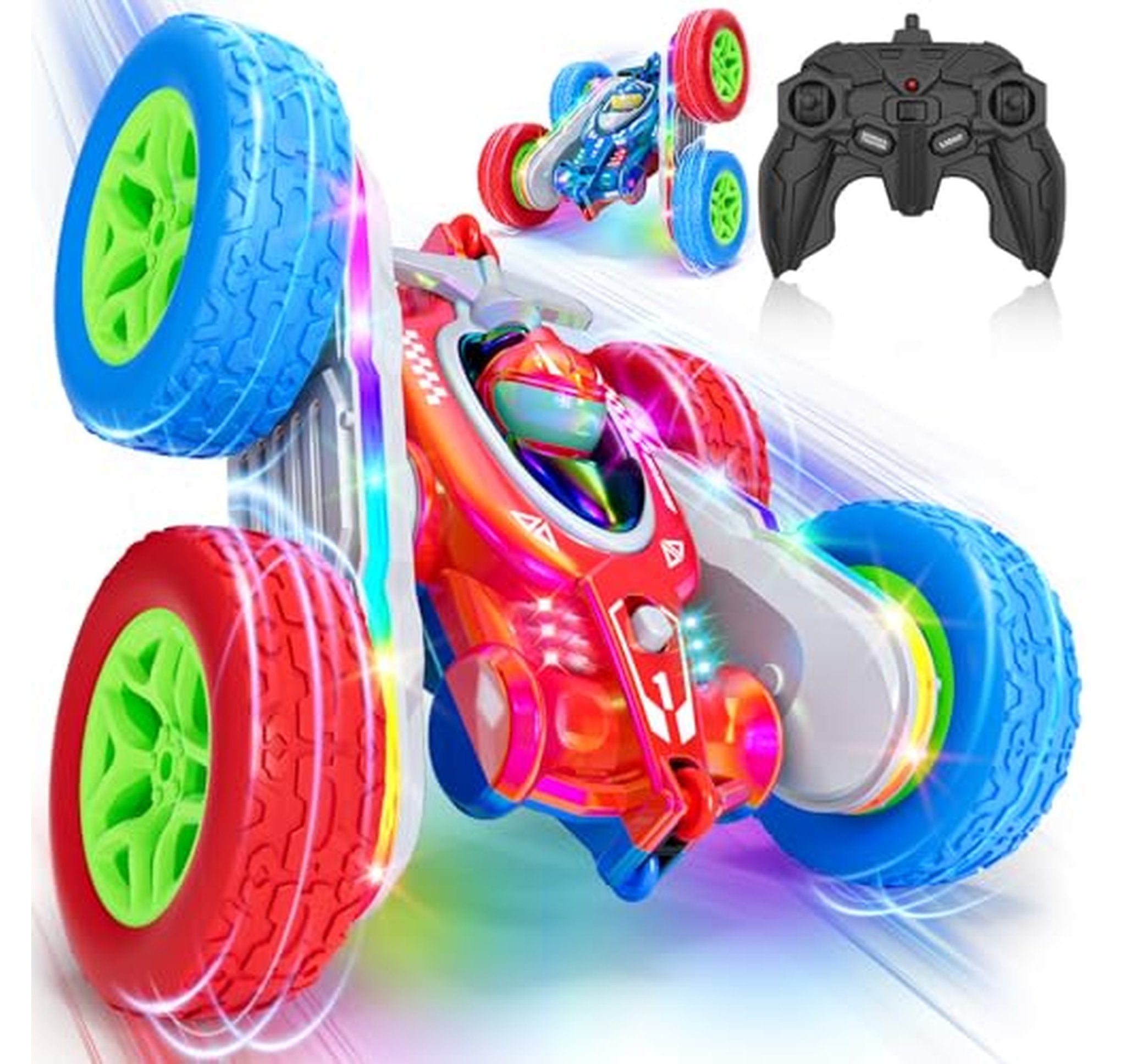 Remote Control Stunt Car with LED Lights