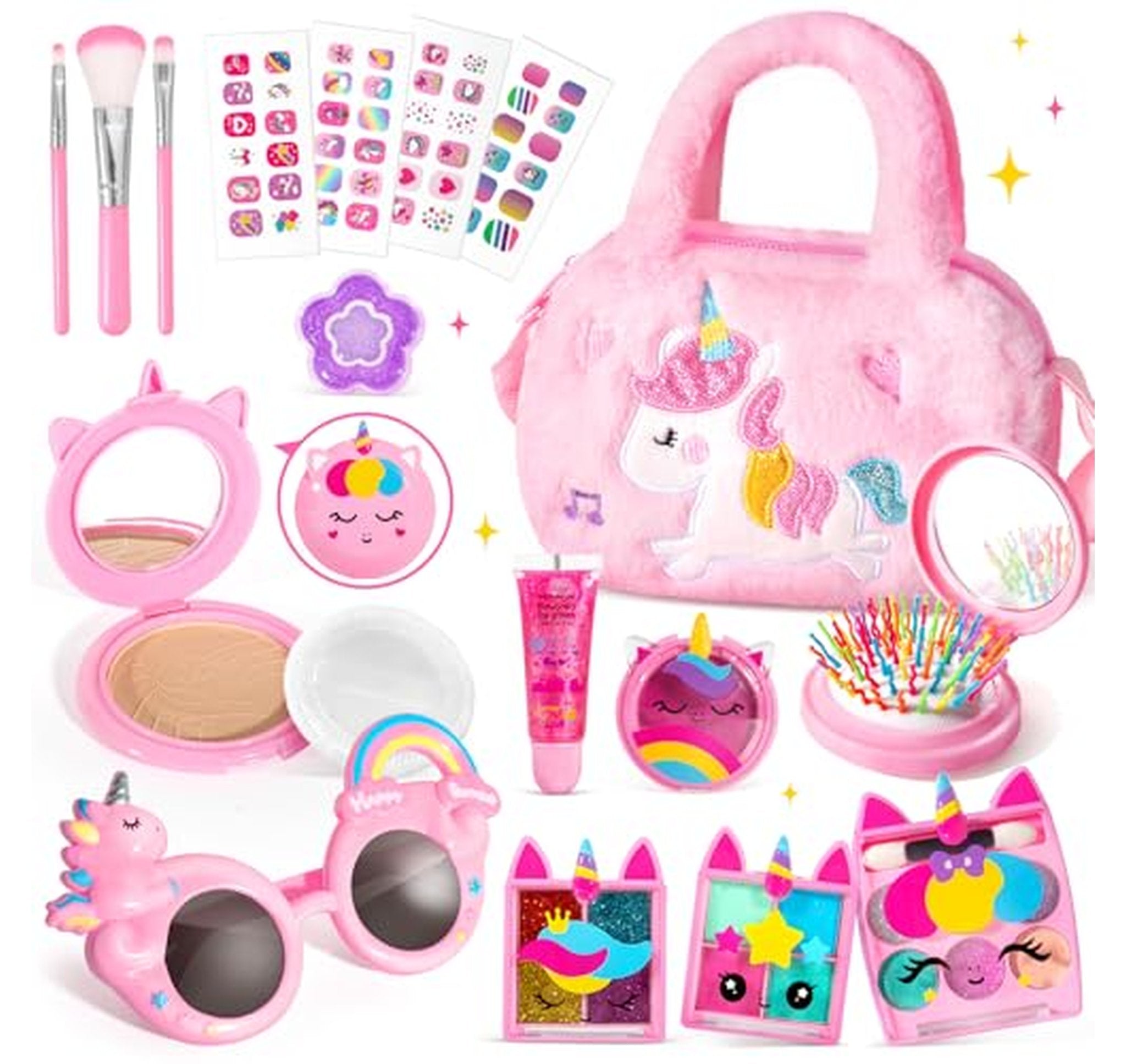 Kids Washable Real Makeup Kit Toy Set