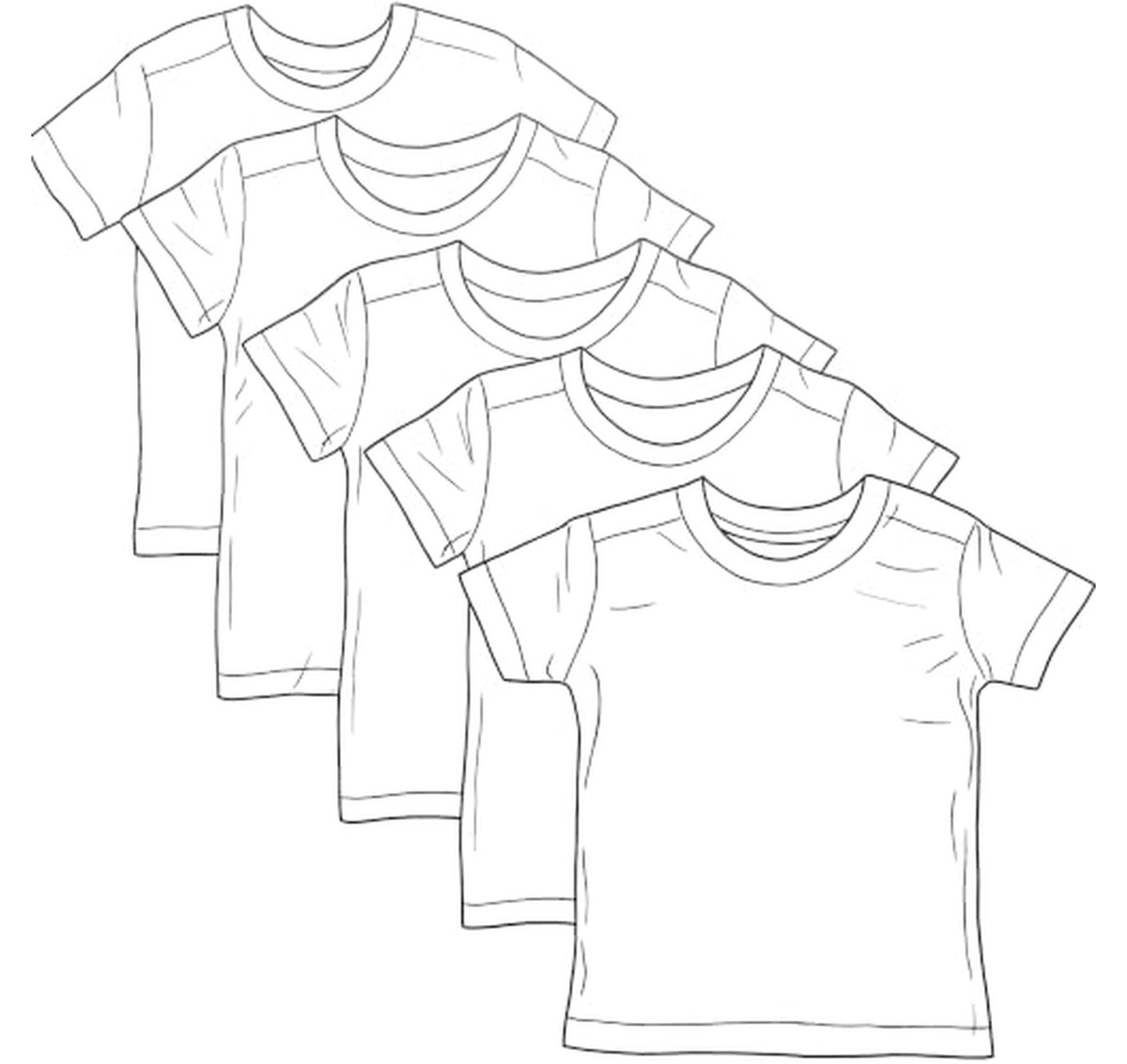 HonestBaby Organic Cotton Baby Short Sleeve T-Shirts