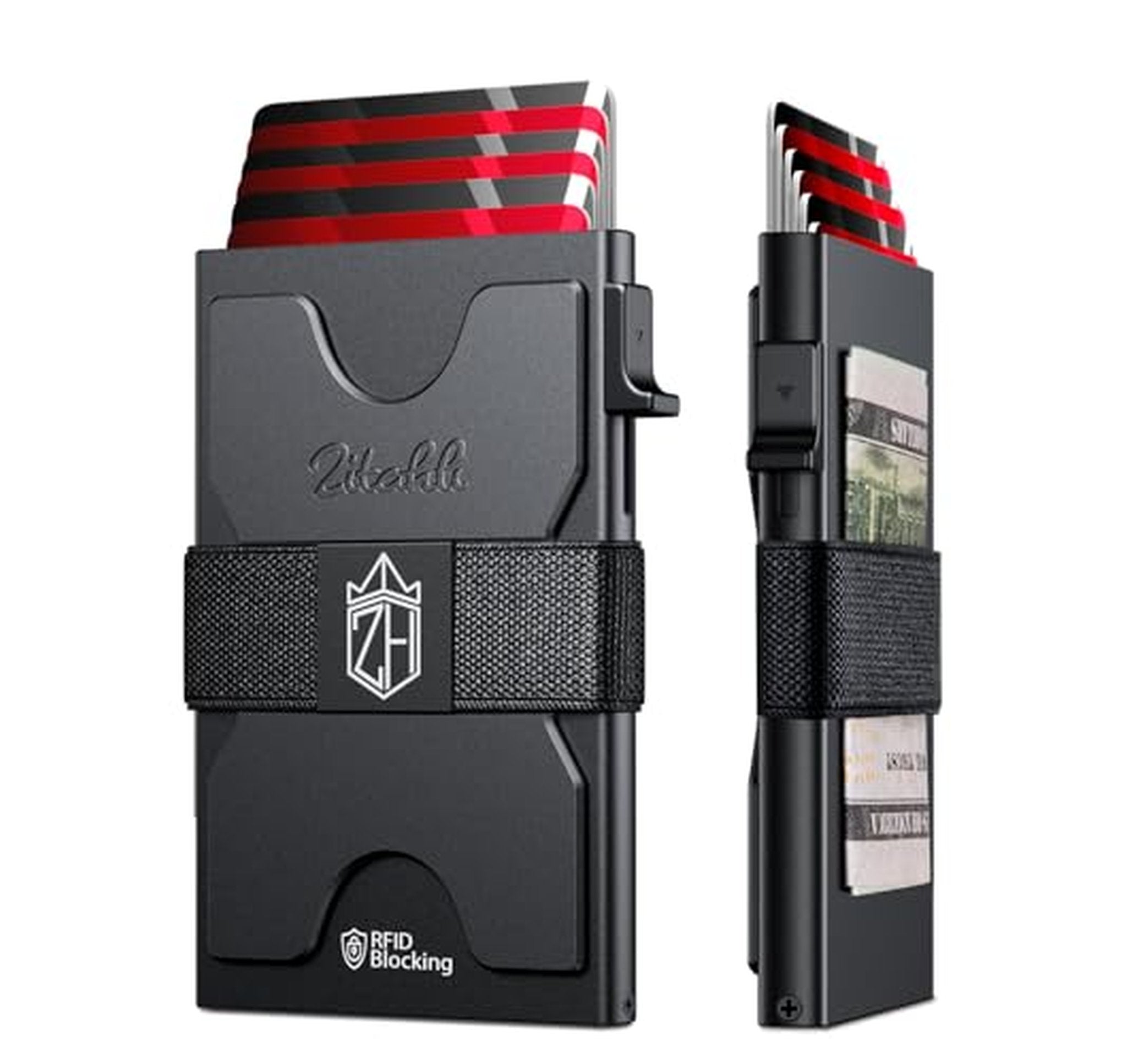 Zitahli RFID Slim Metal Pop-Up Card Holder Wallet