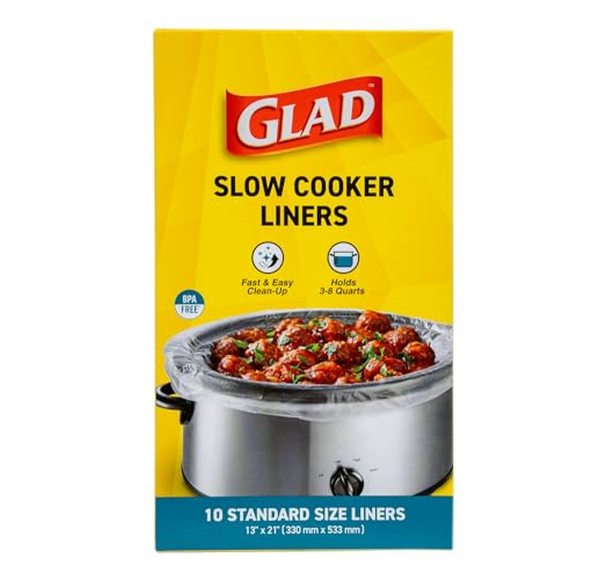 10 Count Glad Slow Cooker Crockpot Liners