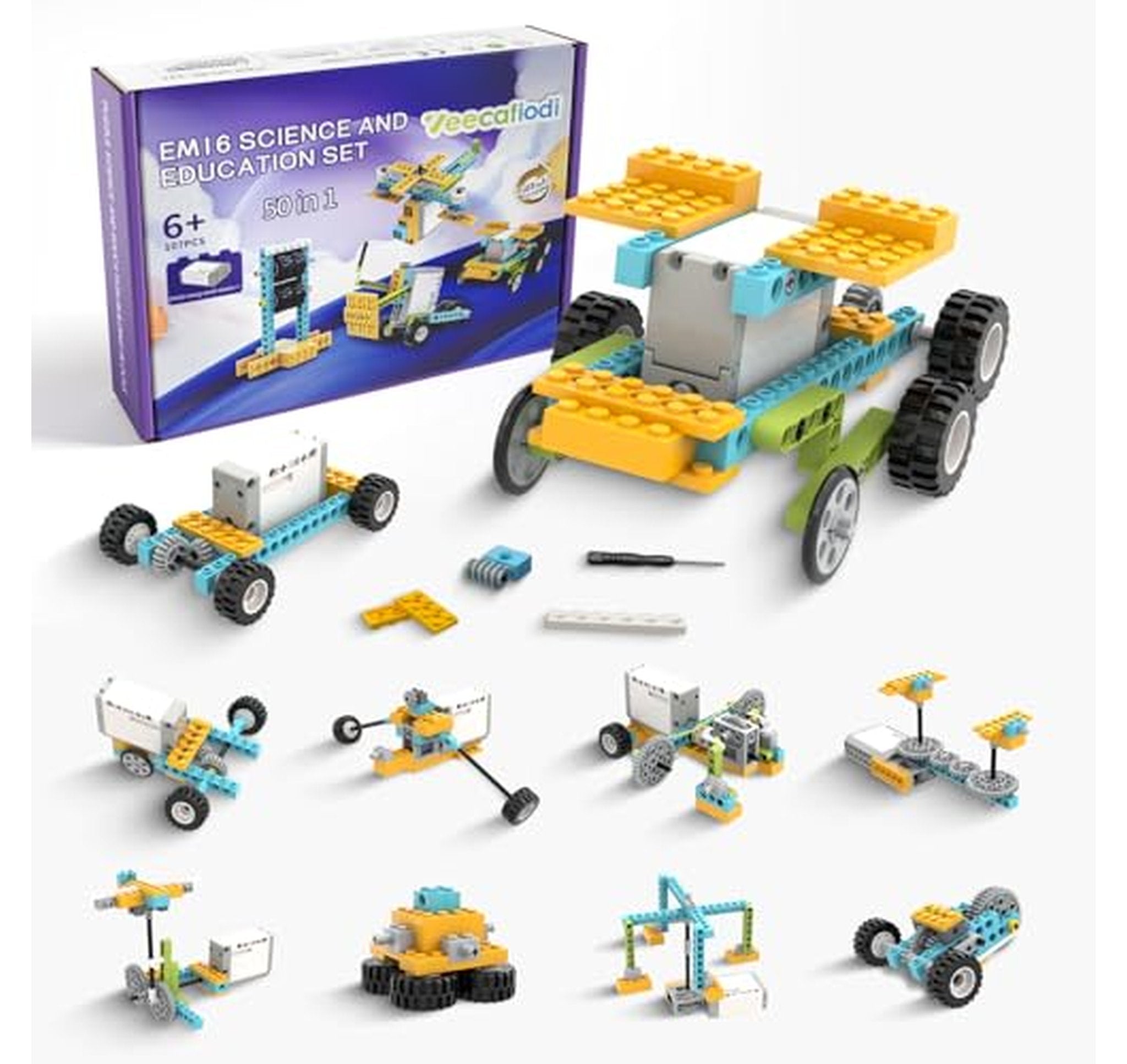 50-in-1 Motorized STEM Engineering Science Kit