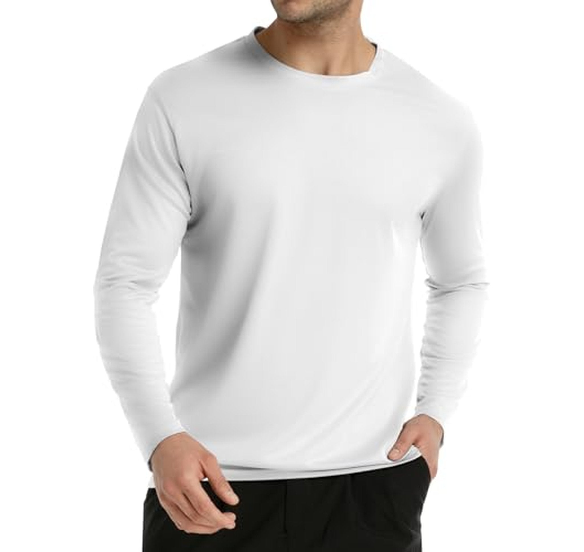 UPF 50+ Long Sleeve Mens Rash Guard Shirt