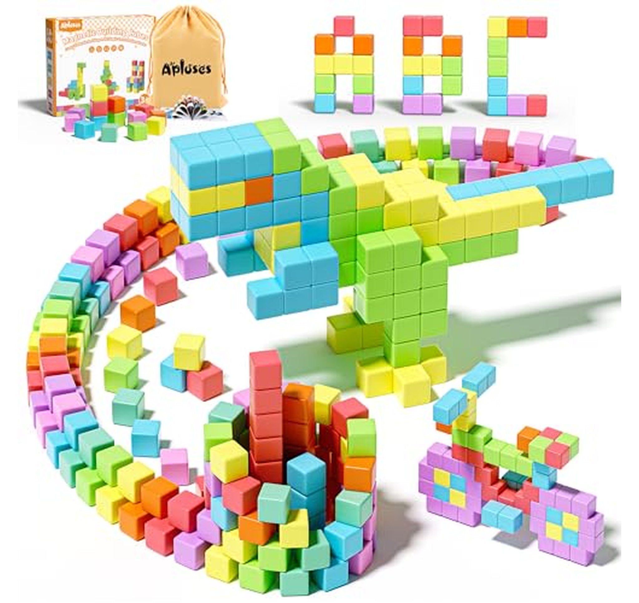 42 Piece Magnetic Building Blocks Set for Toddlers