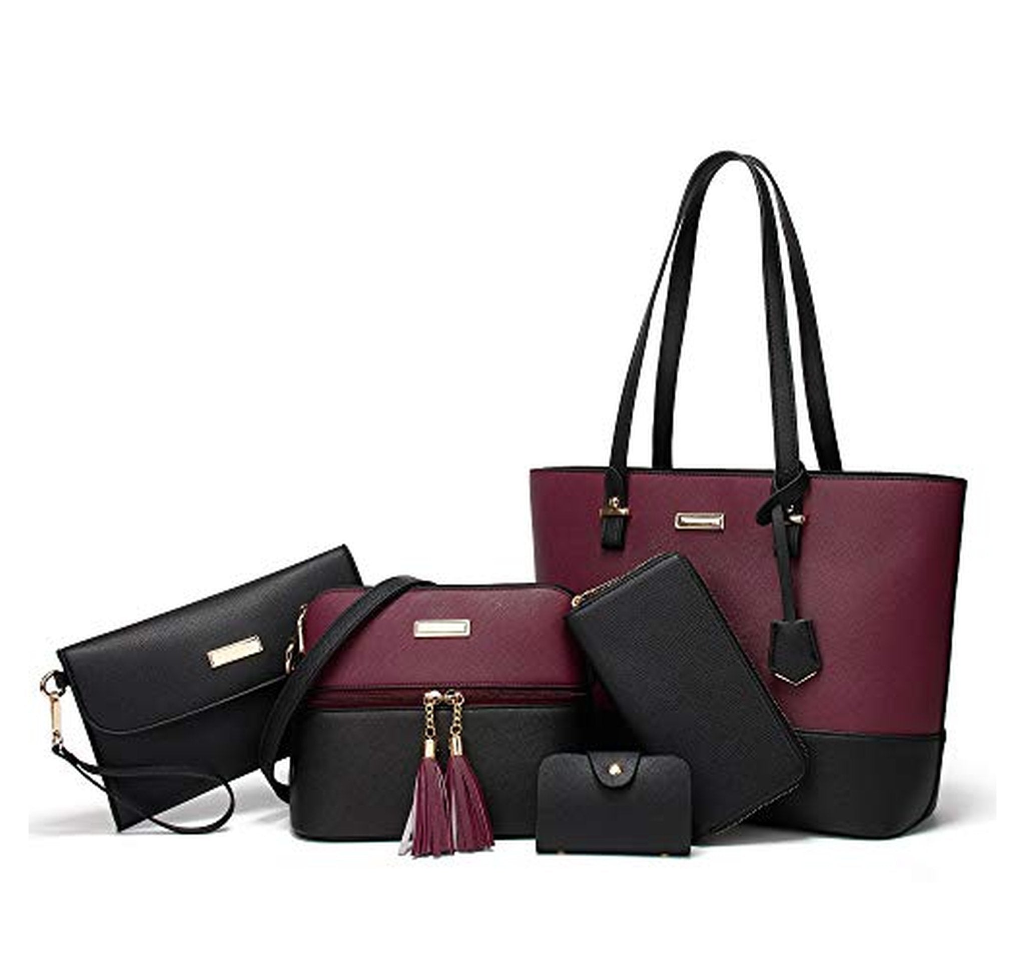 Satchel Shoulder Tote Bag with Wallet