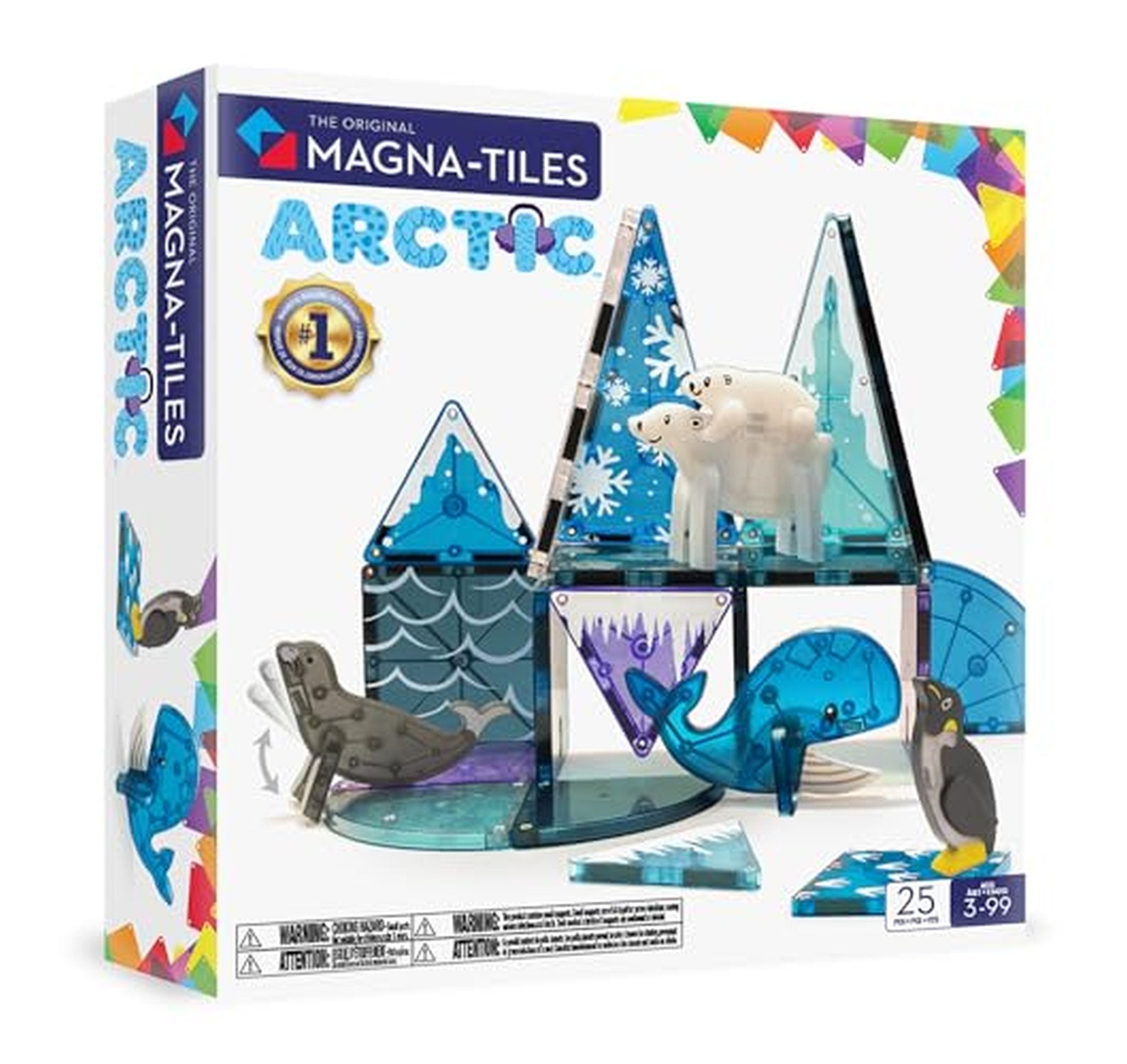 MAGNA-TILES Arctic Animals 25-Piece Magnetic Building Set