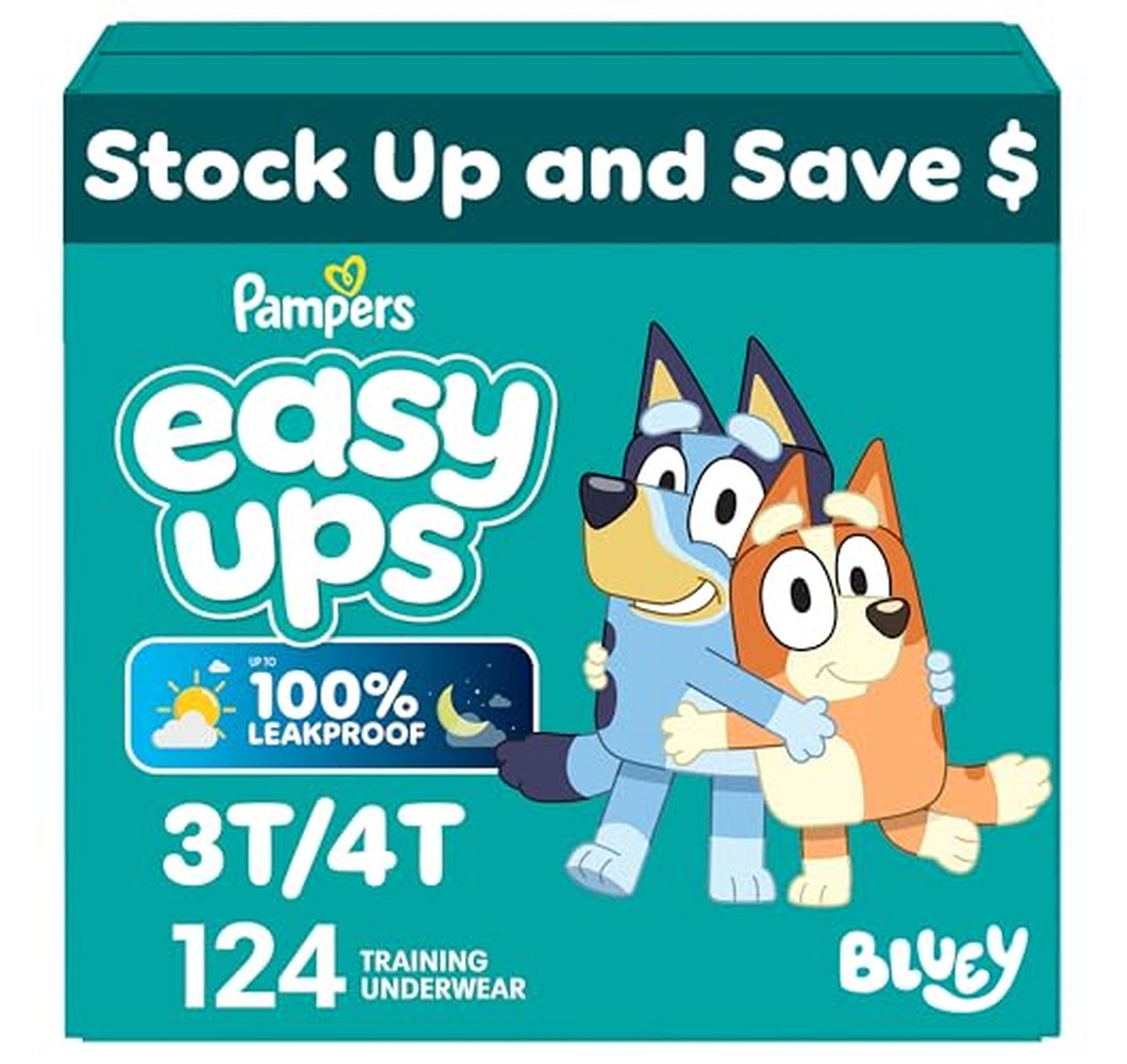 124 Count Pampers Easy Ups Training Pants