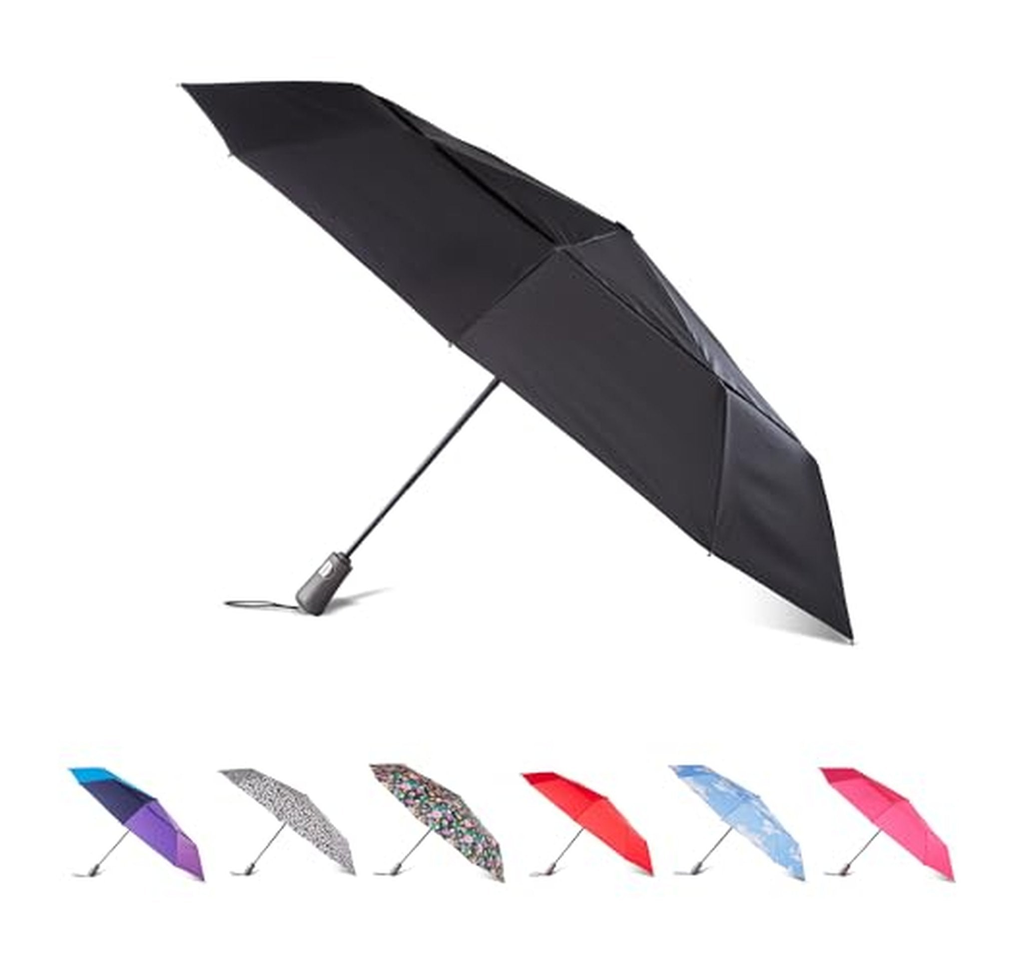 totes Auto Open Close Windproof Compact Umbrella