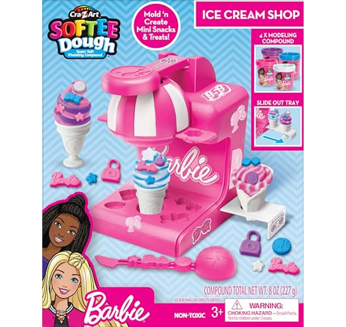 Cra-Z-Art Barbie Softee Dough Ice Cream Playset