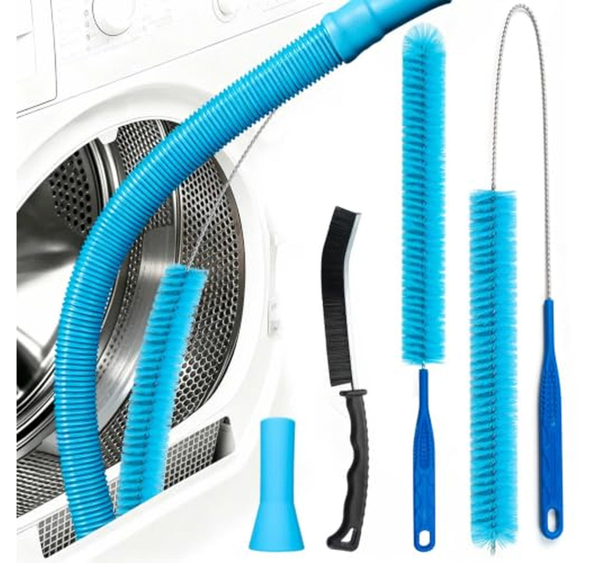 Flexible Dryer Vent Vacuum Hose Cleaning Kit