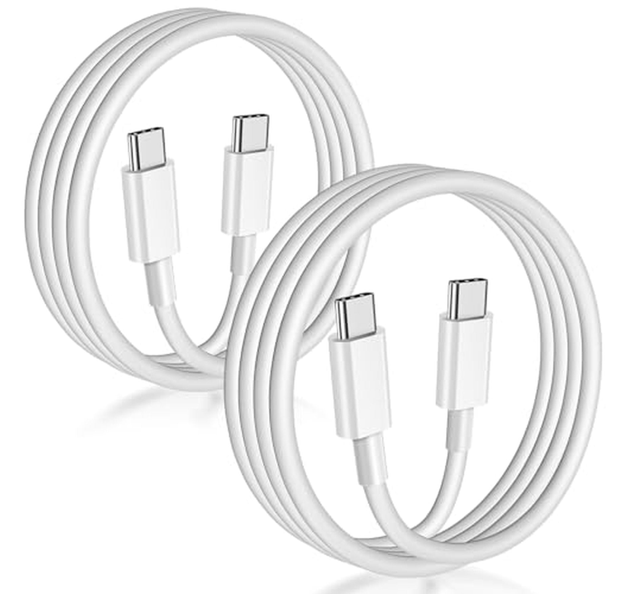 2 Pack 6FT 60W USB C to USB C Cables
