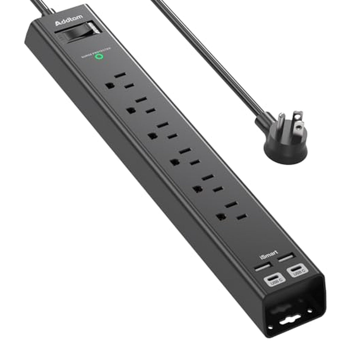 Surge Protector Power Strip with 6 Outlets 4 USB