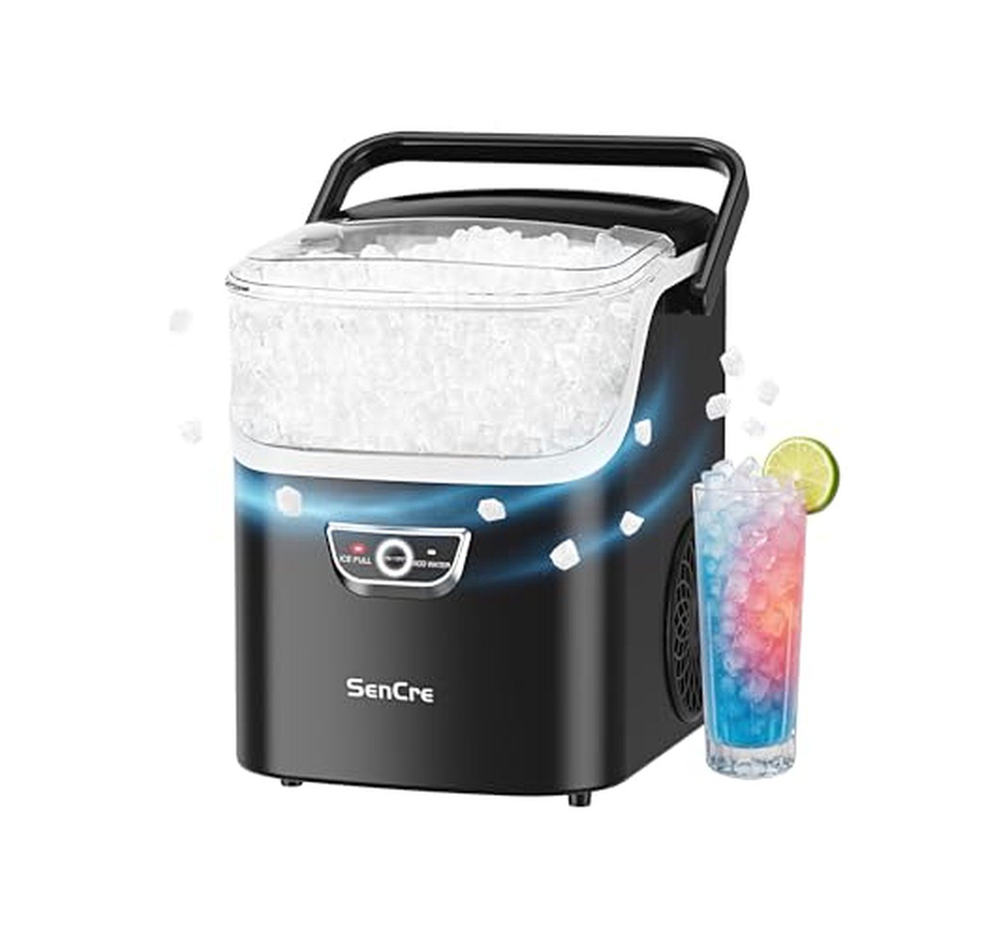 Countertop Nugget Ice Maker, 40 lb Daily Capacity