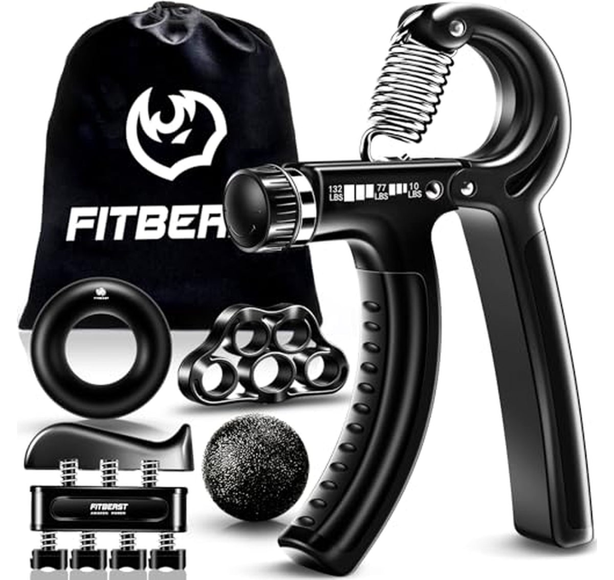 5 Pack Adjustable Hand Grip Strengthener Kit