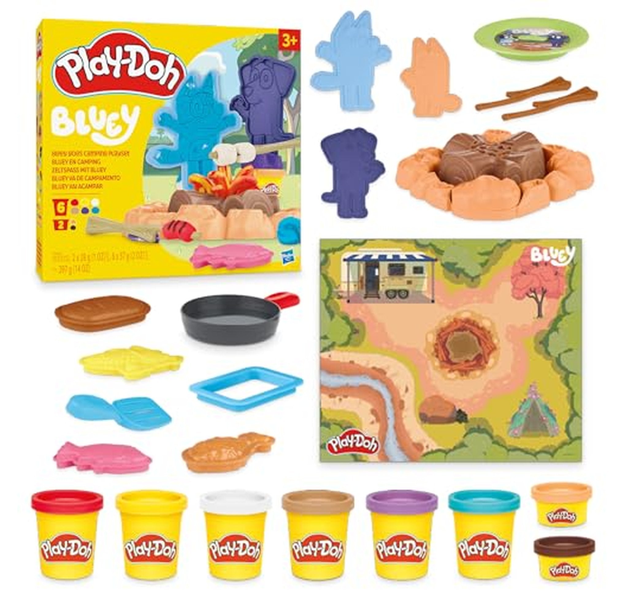 Play-Doh Bluey Camping Campfire Playset