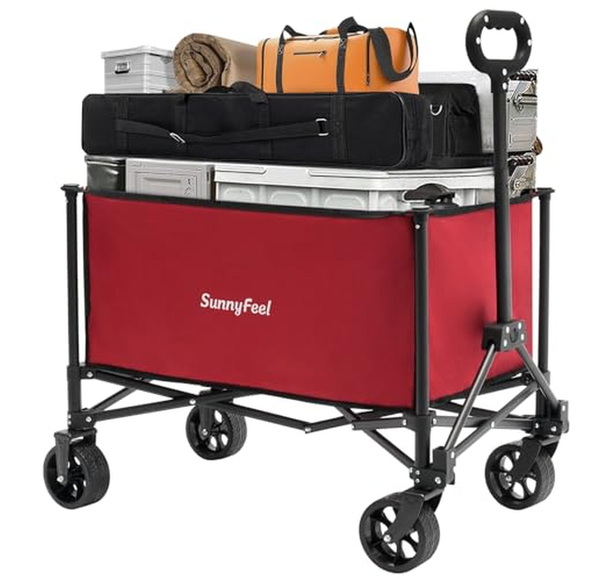 Collapsible Folding Utility Wagon Cart, 176 lb Capacity