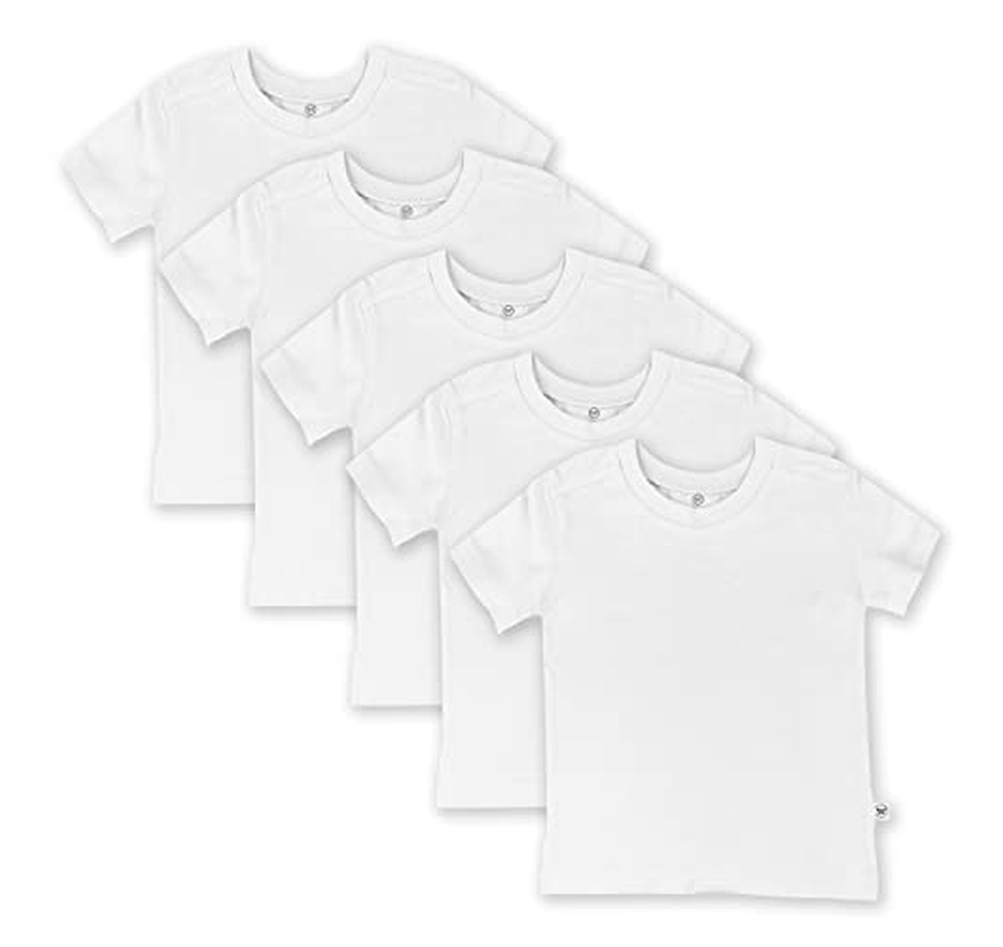 5 Pack Baby Toddler Short Sleeve T-Shirts