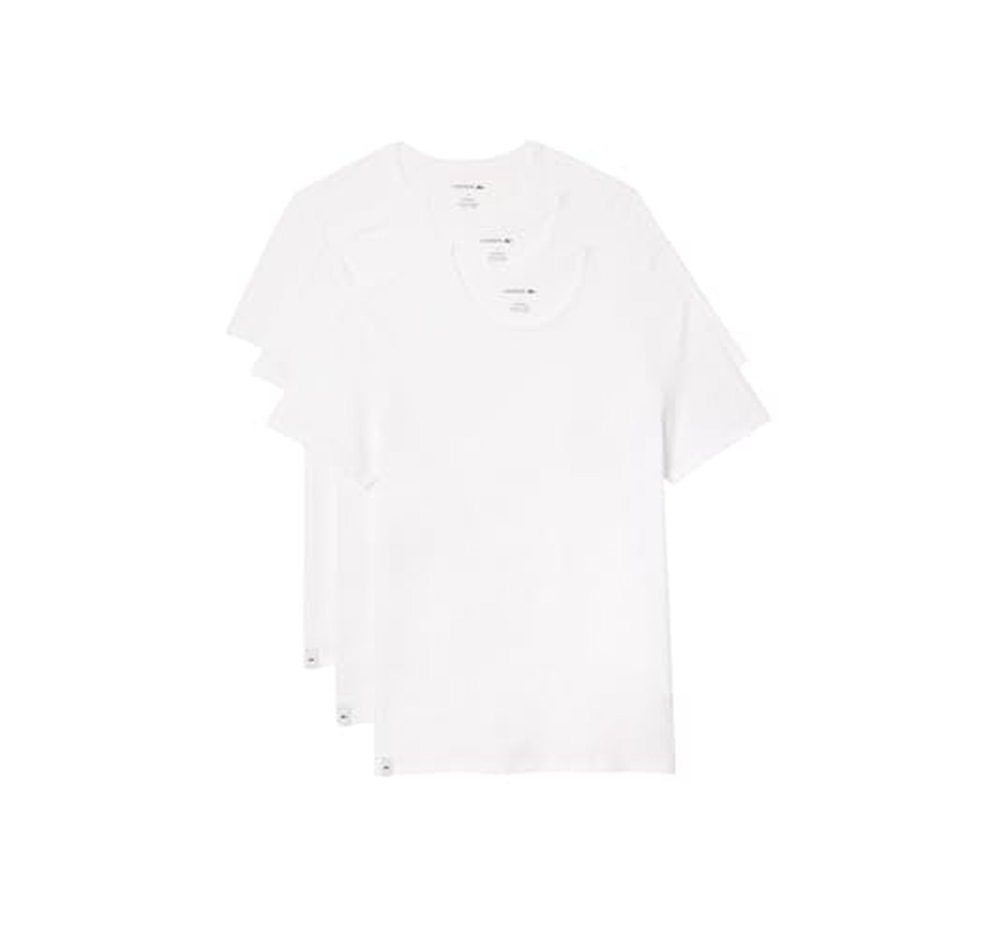 3 Pack Lacoste Cotton Regular Fit Crew Undershirts
