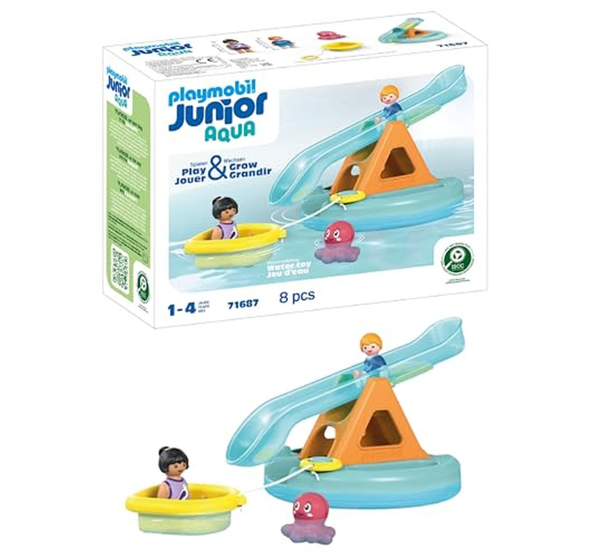 Playmobil Junior Aqua Water Seesaw Playset with Boat