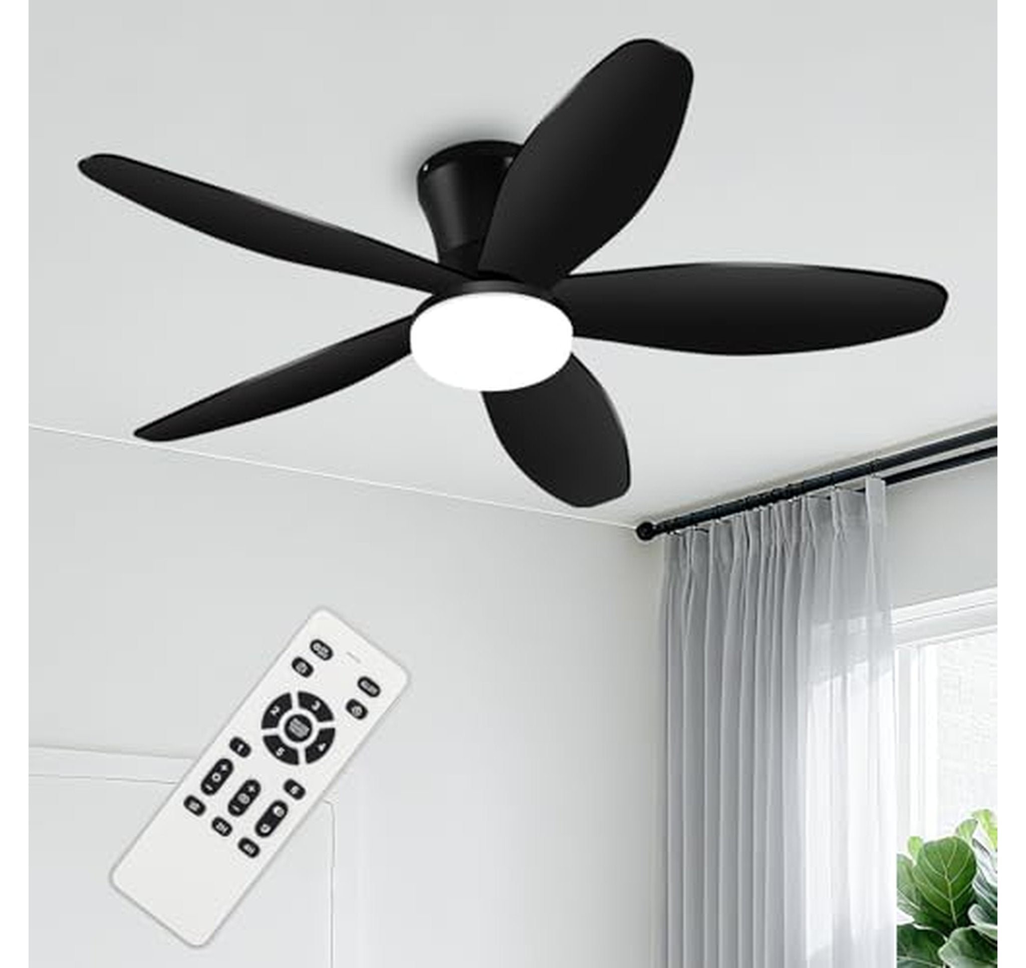 42-Inch Low Profile Ceiling Fan with Light