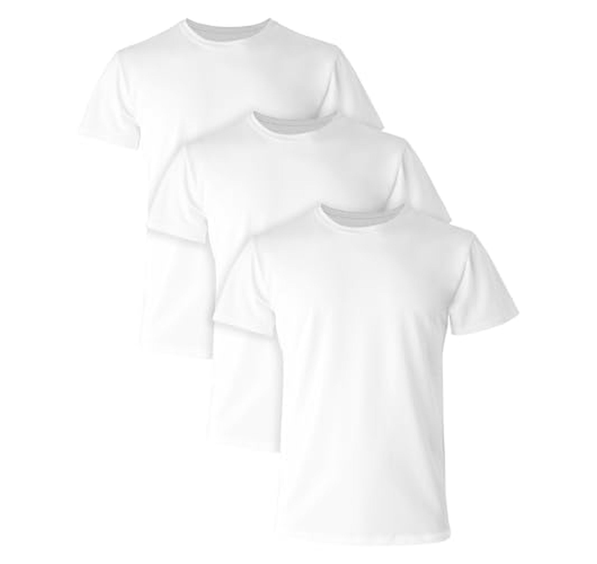 3 Pack Hanes Stretch Cotton Crewneck Undershirts