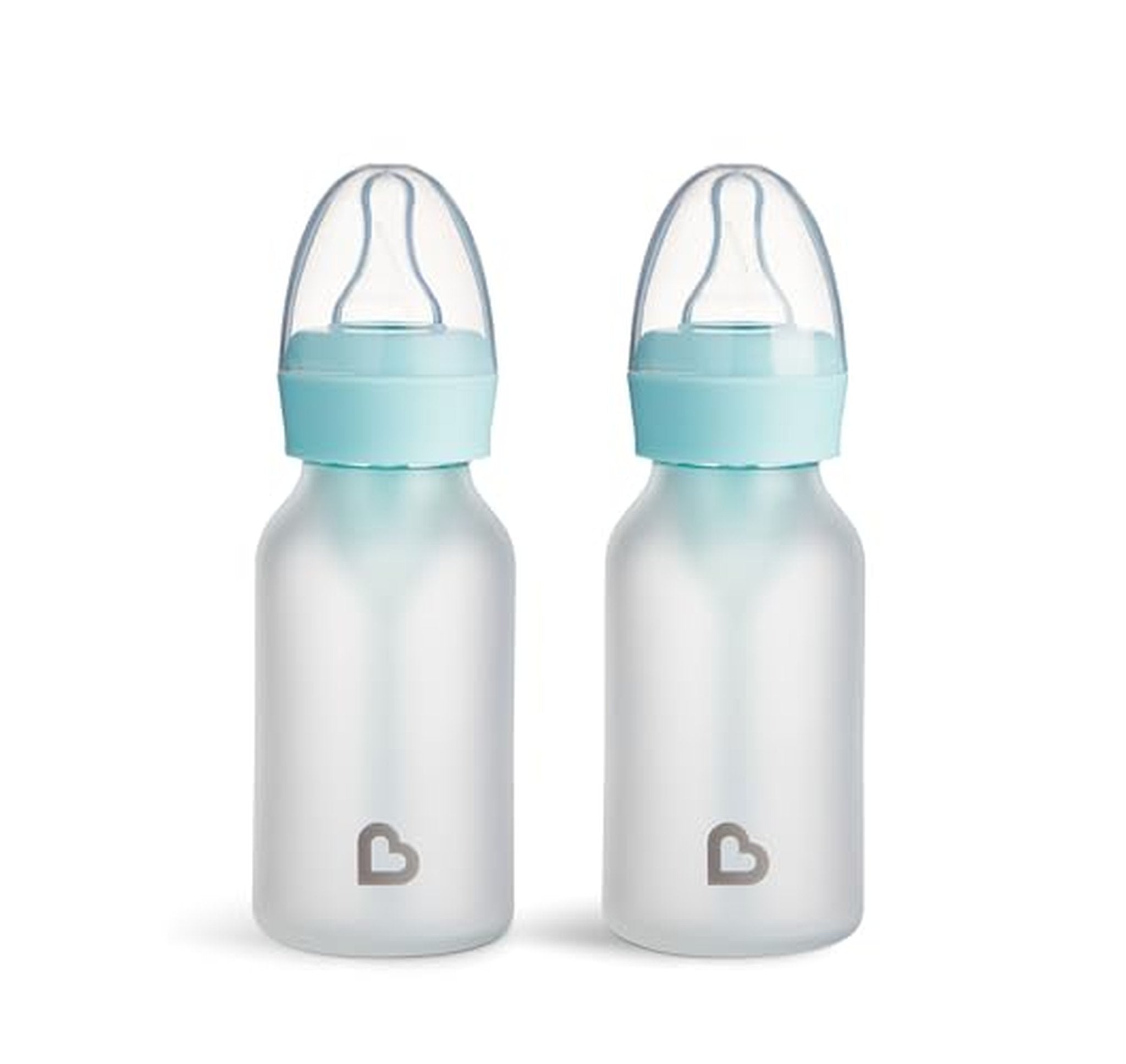 2 Pack Munchkin 4 Ounce Glass Baby Bottles