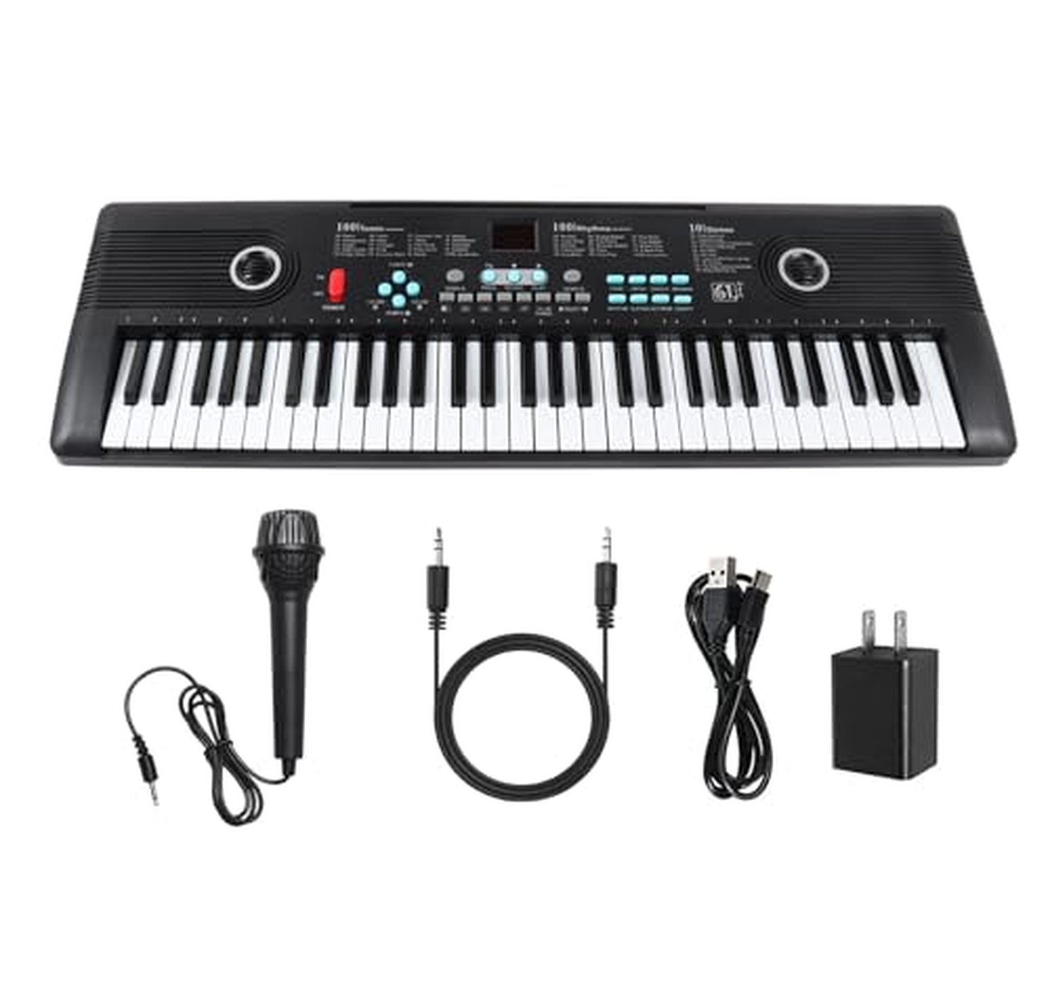 61-Key Portable Electronic Keyboard Piano with Microphone